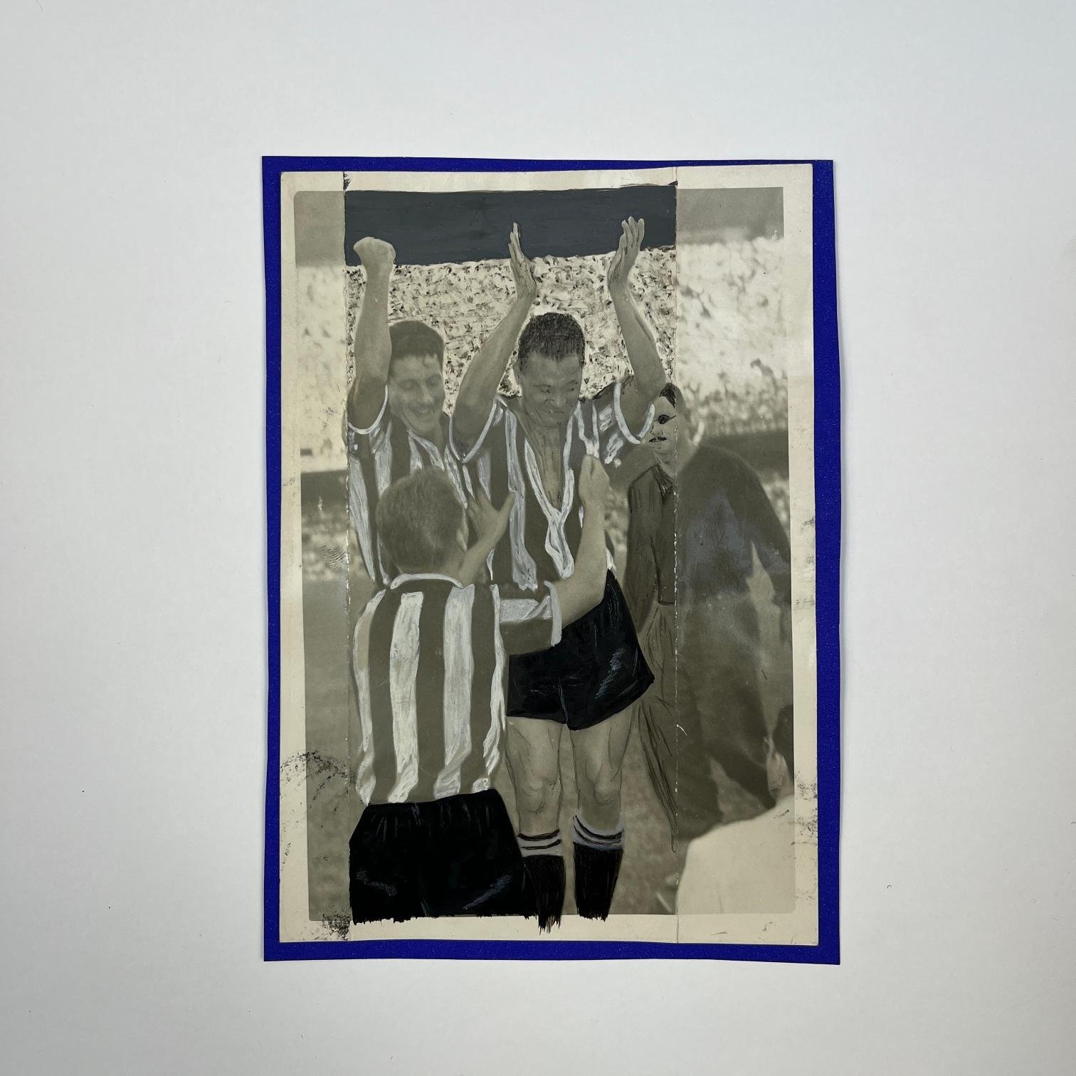 Antigua fotografía Tres jugadores del Club Atlético Peñarol