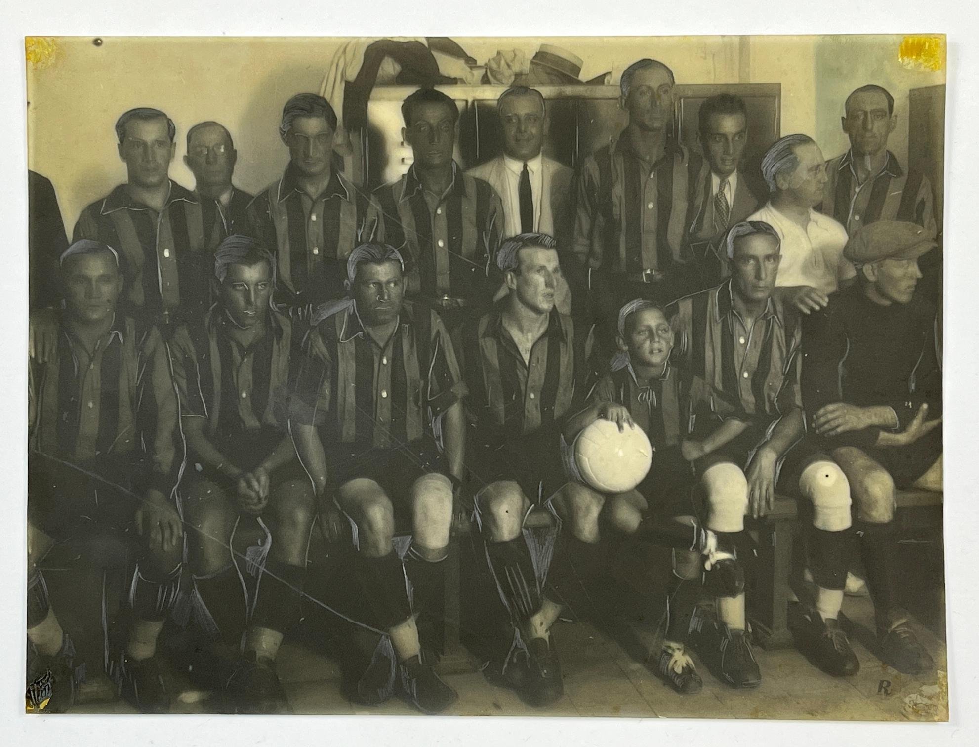 Negativo fotográfico Club Atlético Peñarol circa 1930