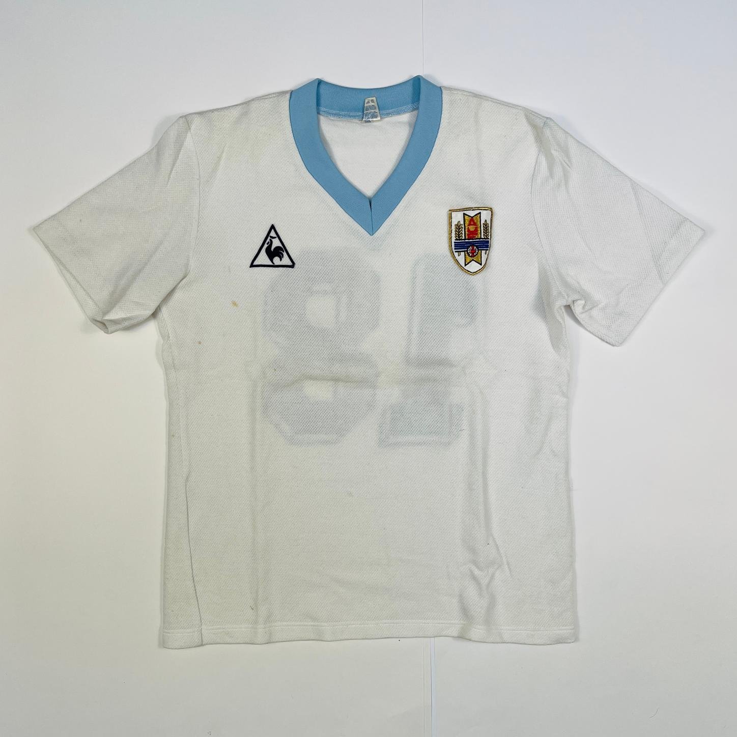 Camiseta de la Selección Uruguaya de Fútbol 1986 Rubén Paz (utilizada en partido contra Argentina en el Mundial México 86)