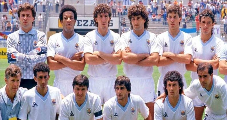 Camiseta de la Selección Uruguaya de Fútbol 1986 Rubén Paz (utilizada en partido contra Argentina en el Mundial México 86) - Imagen 3