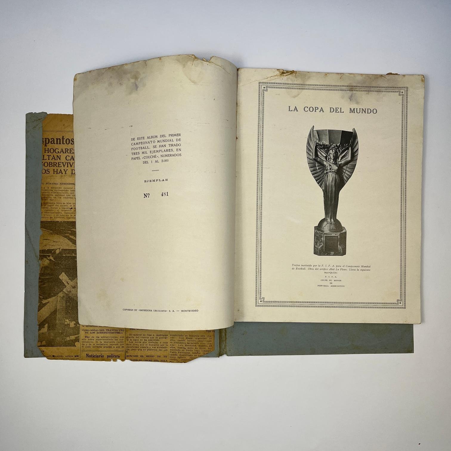 Album Primer Campeonato Mundial de football Montevideo 1930 - Imagen 2