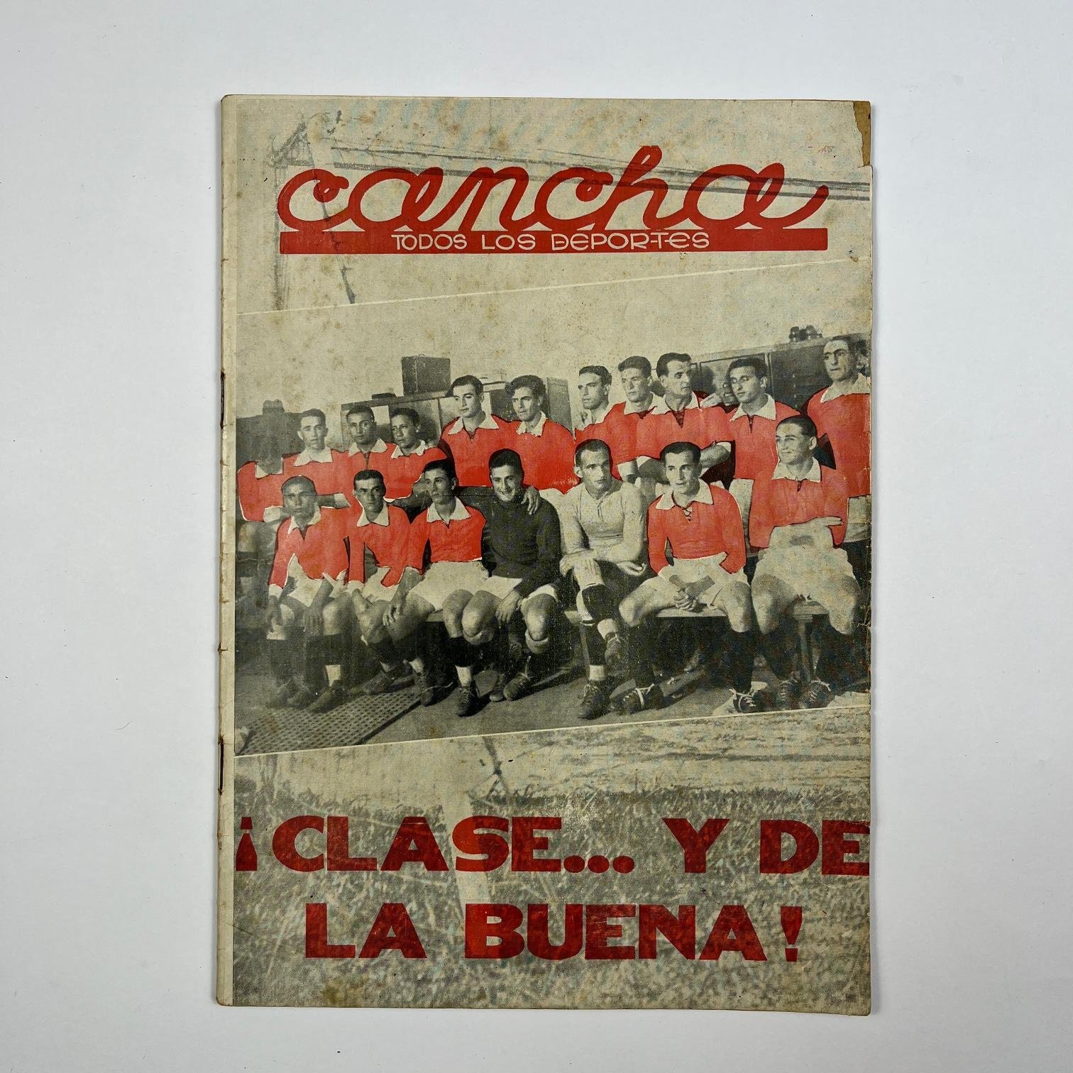 Revista Cancha 1935 Uruguay Campeón de América