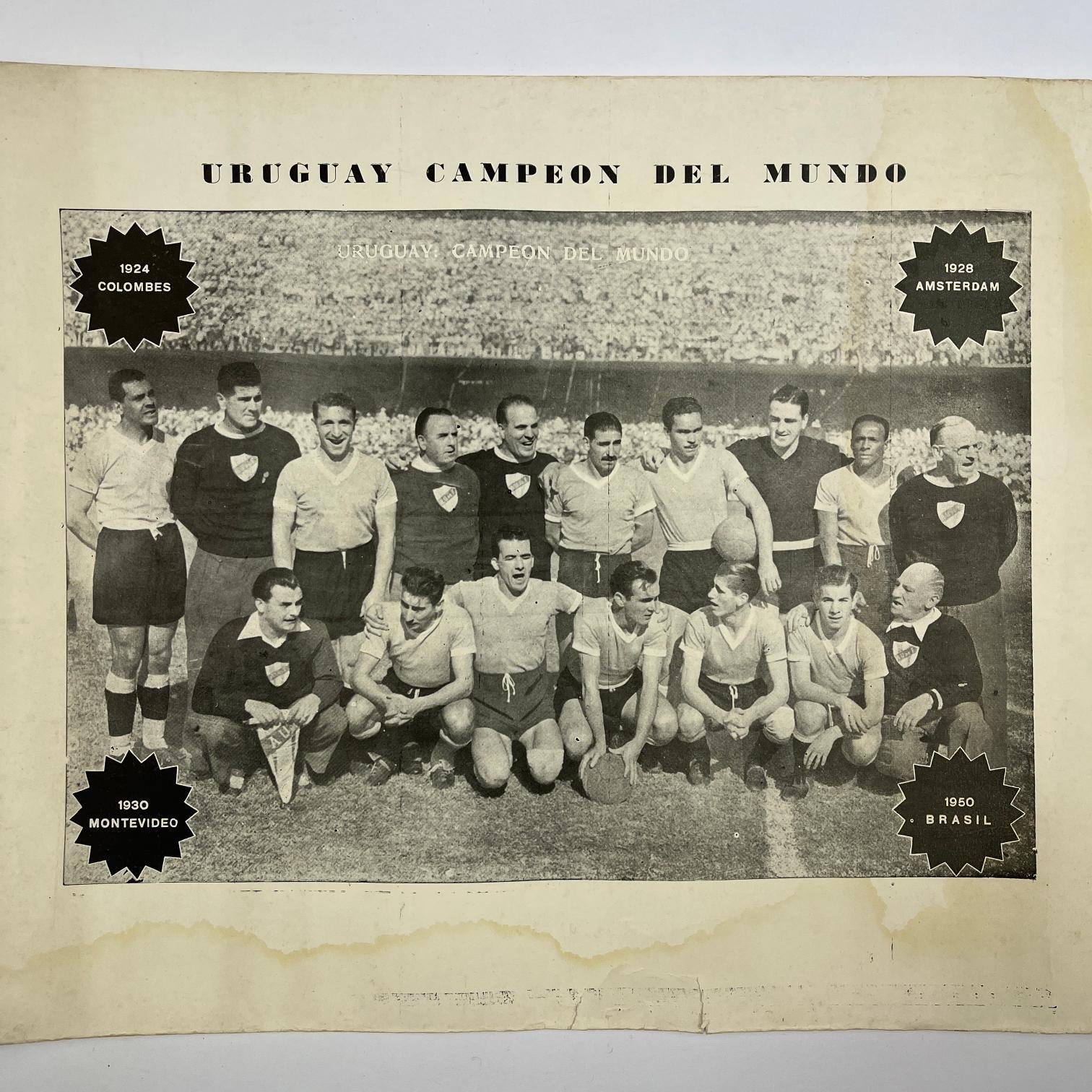 Revista Mundo Uruguayo 1950 con póster - Imagen 2