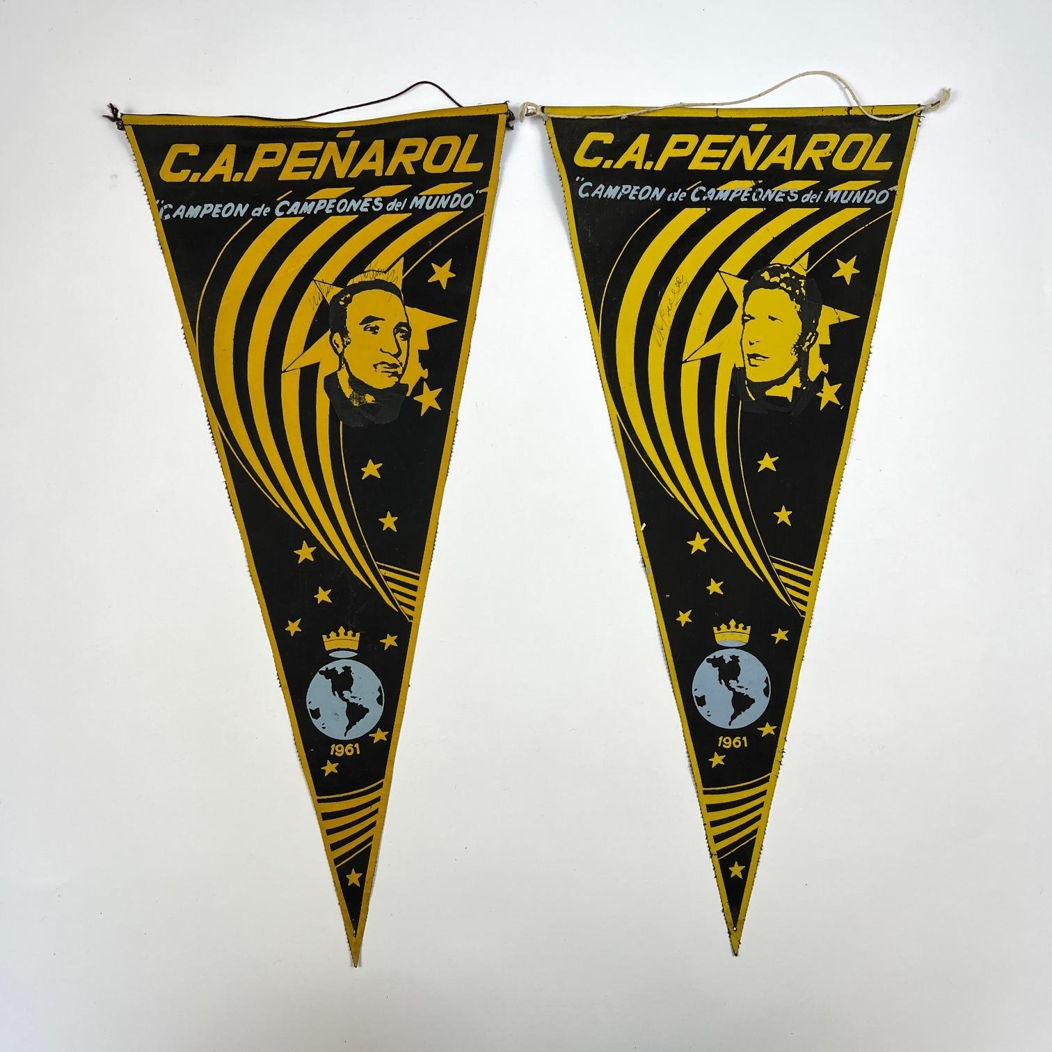 4 Banderines Peñarol 1961 campeón del mundo. - Imagen 2