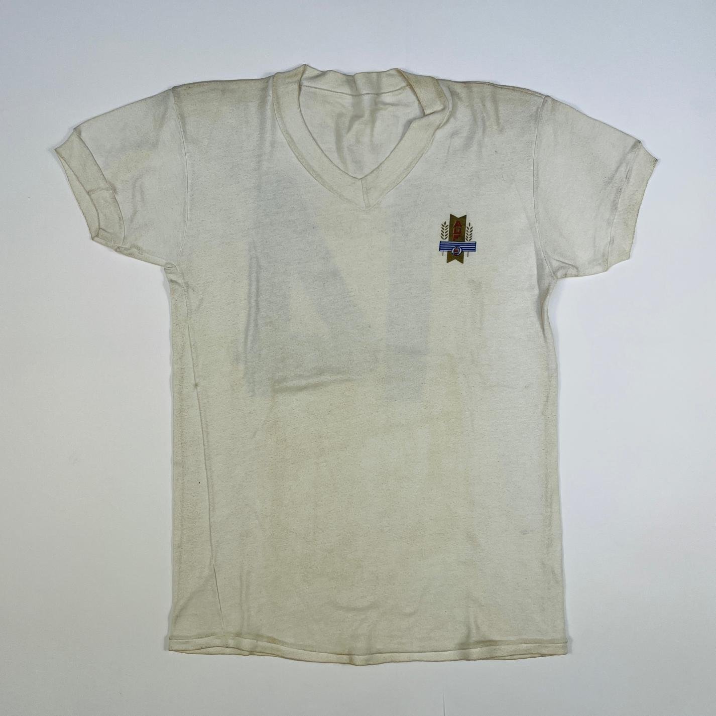 Camiseta de la Selección Uruguaya de Fútbol 1970 Francisco Camera (utilizada contra Italia en el Mundial México 70)