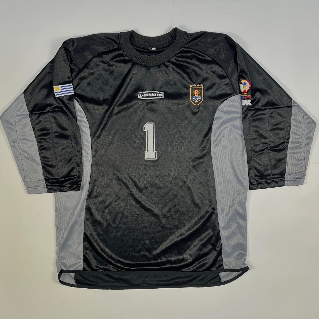 Camiseta de la Selección Uruguaya de Fútbol 2002 Fabián Carini (utilizada en el mundial Corea Japón 2002)