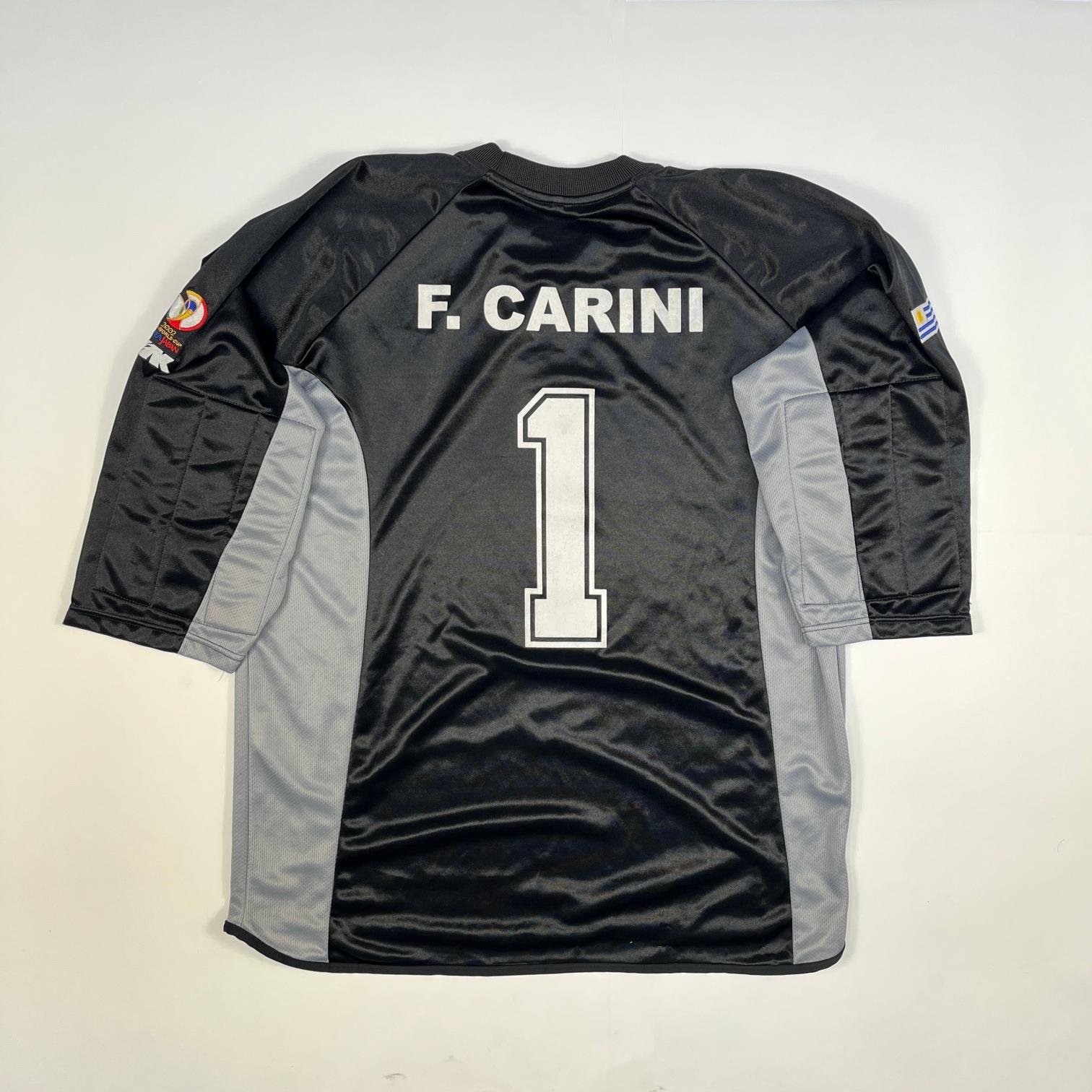 Camiseta de la Selección Uruguaya de Fútbol 2002 Fabián Carini (utilizada en el mundial Corea Japón 2002) - Imagen 2