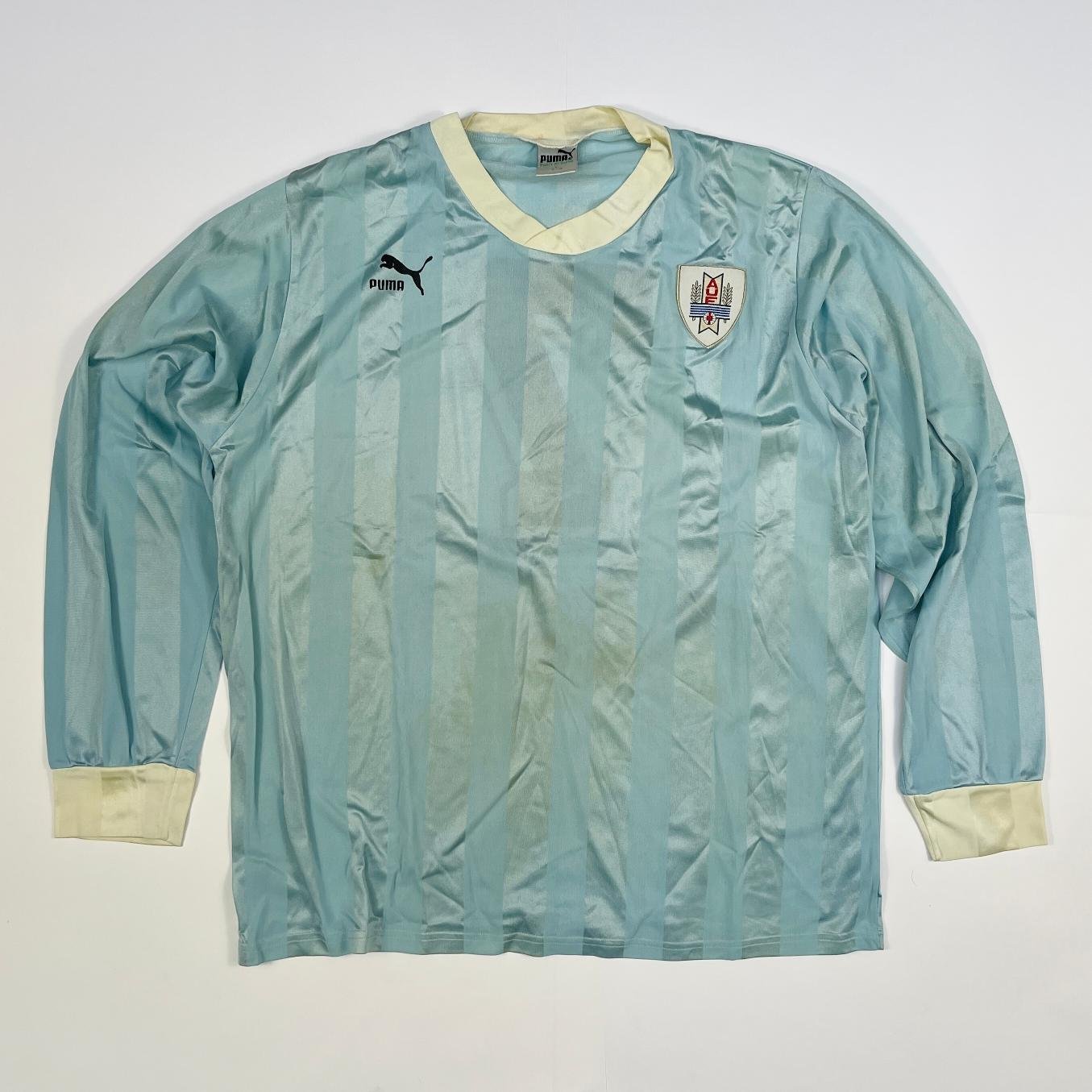 Camiseta de la Selección Uruguaya de Fútbol 1991 Marcelo Fracchia (utilizada en Copa América Chile 1991)