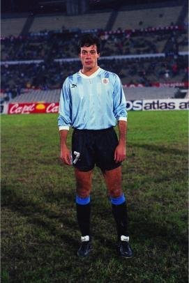 Camiseta de la Selección Uruguaya de Fútbol 1991 Marcelo Fracchia (utilizada en Copa América Chile 1991) - Imagen 3