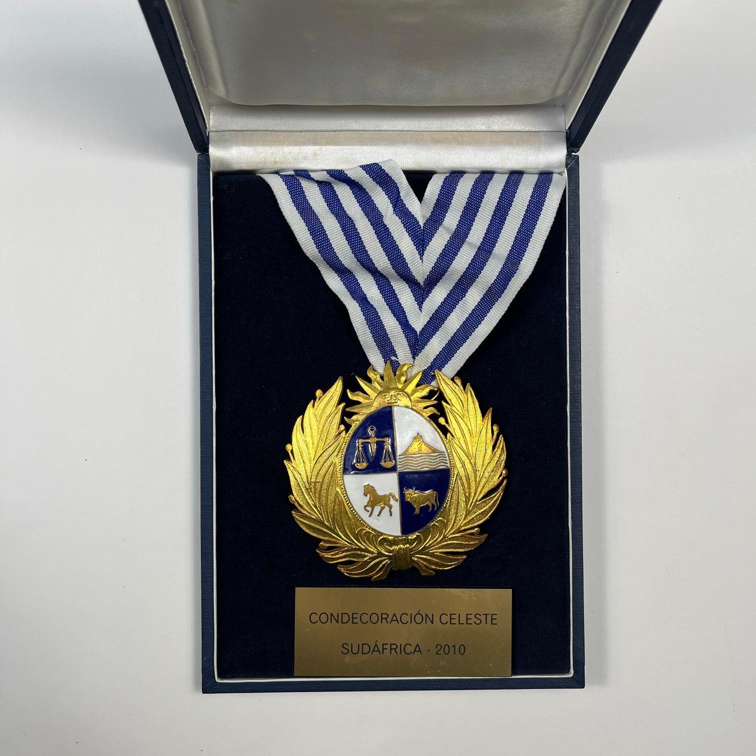 Condecoración oficial uruguaya bronce y esmalte 2010 - Imagen 2