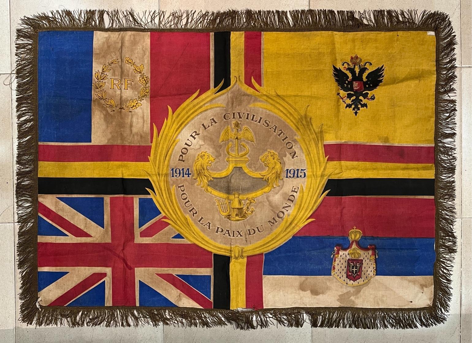 Bandera Primera Guerra Mundial entente Reino Unido Serbia Rusia Bélgica