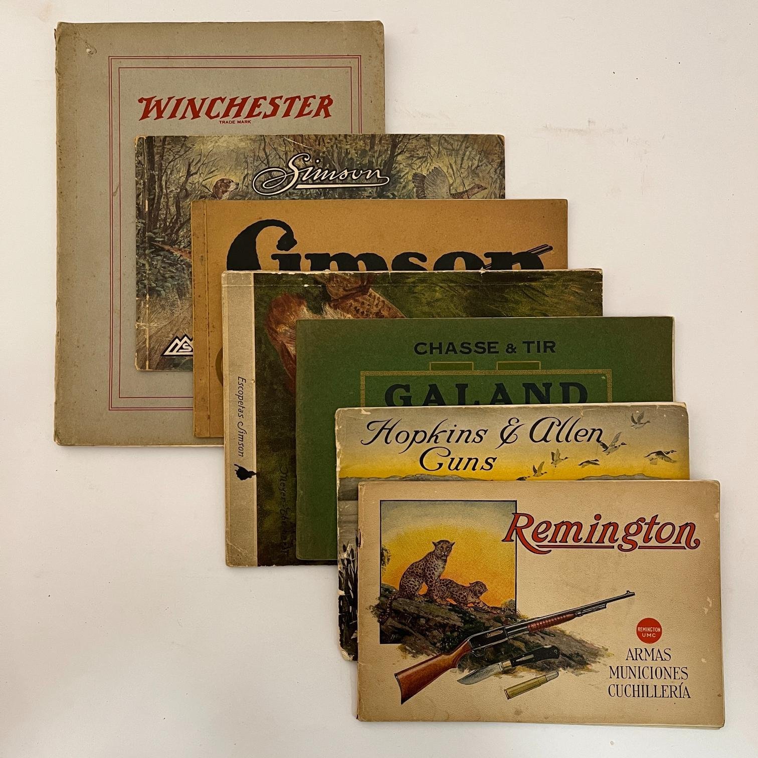7 catálogos Galand Winchester Simson Remington Hopkins