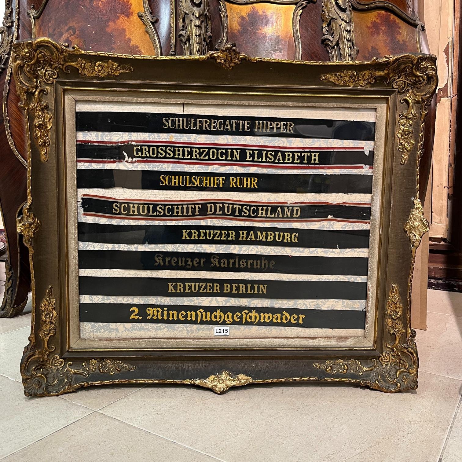 8 cintas de gorra de marina alemana