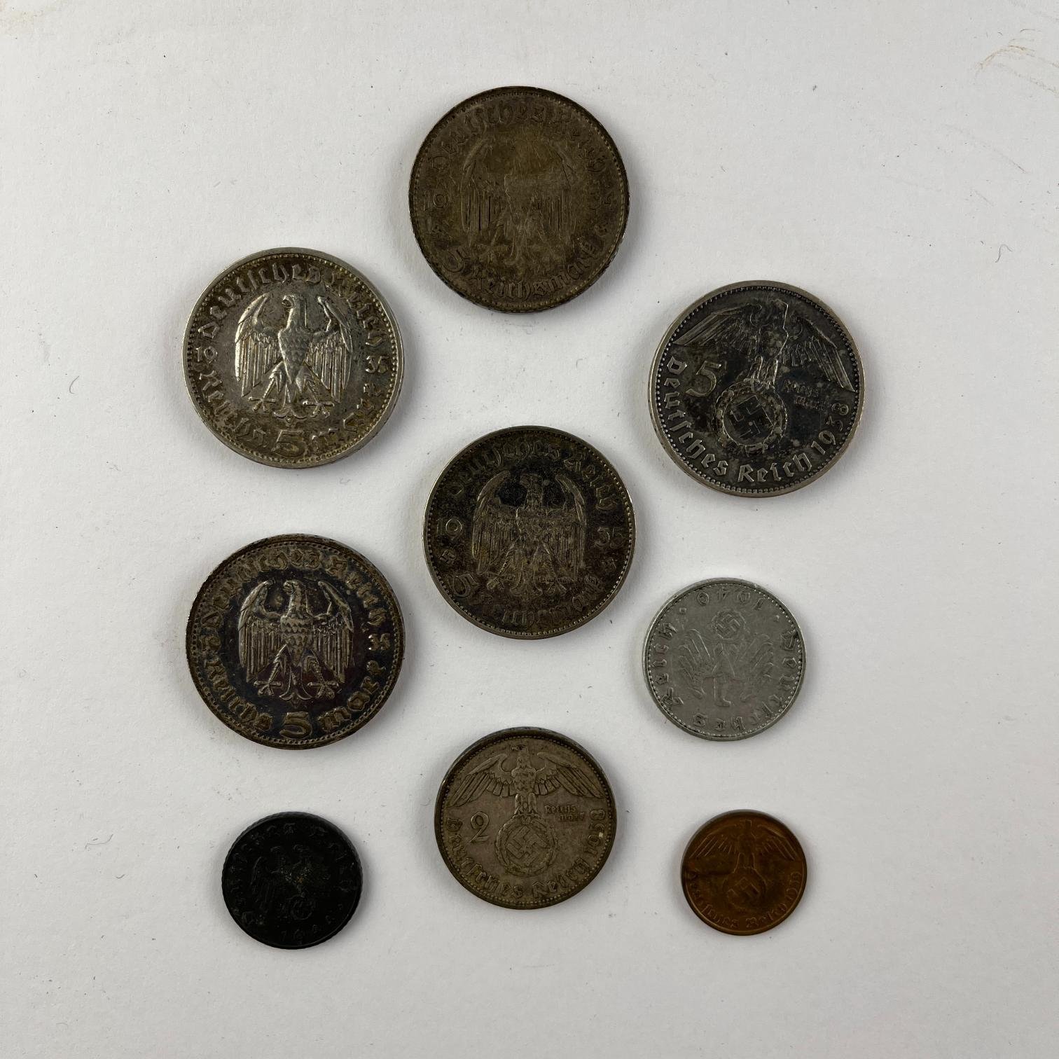 9 monedas Alemania 1920 1930