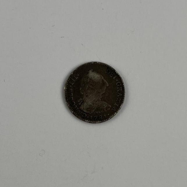 Moneda España 1 real 1781 plata