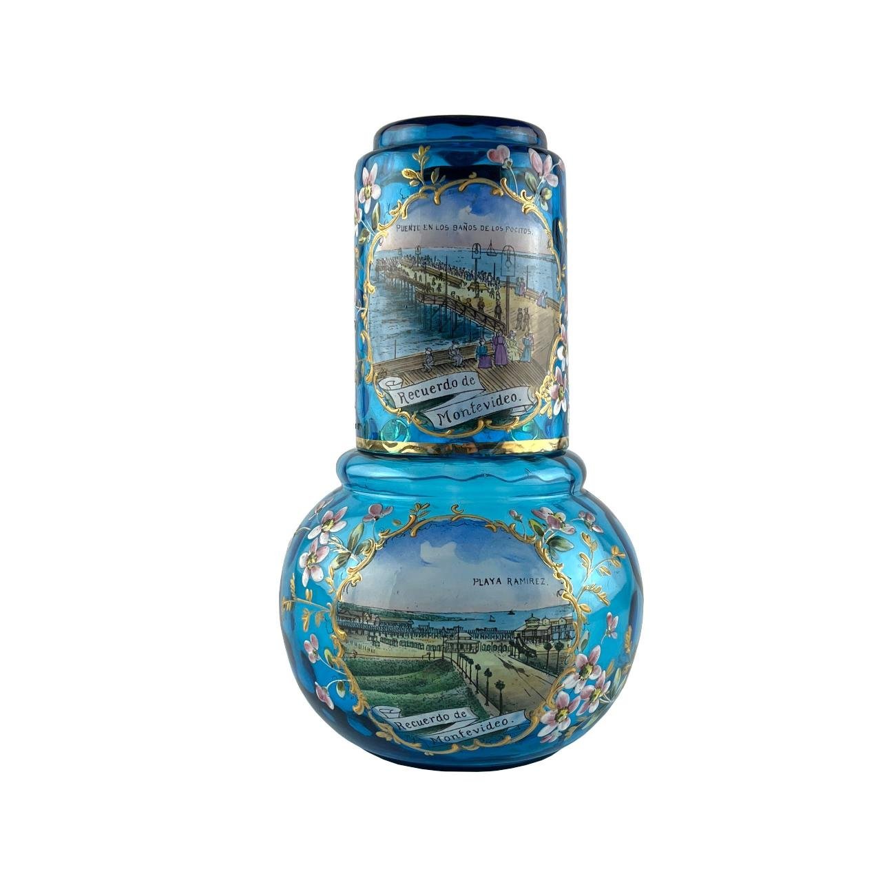 Botellón con vaso Playa Ramirez de Montevideo