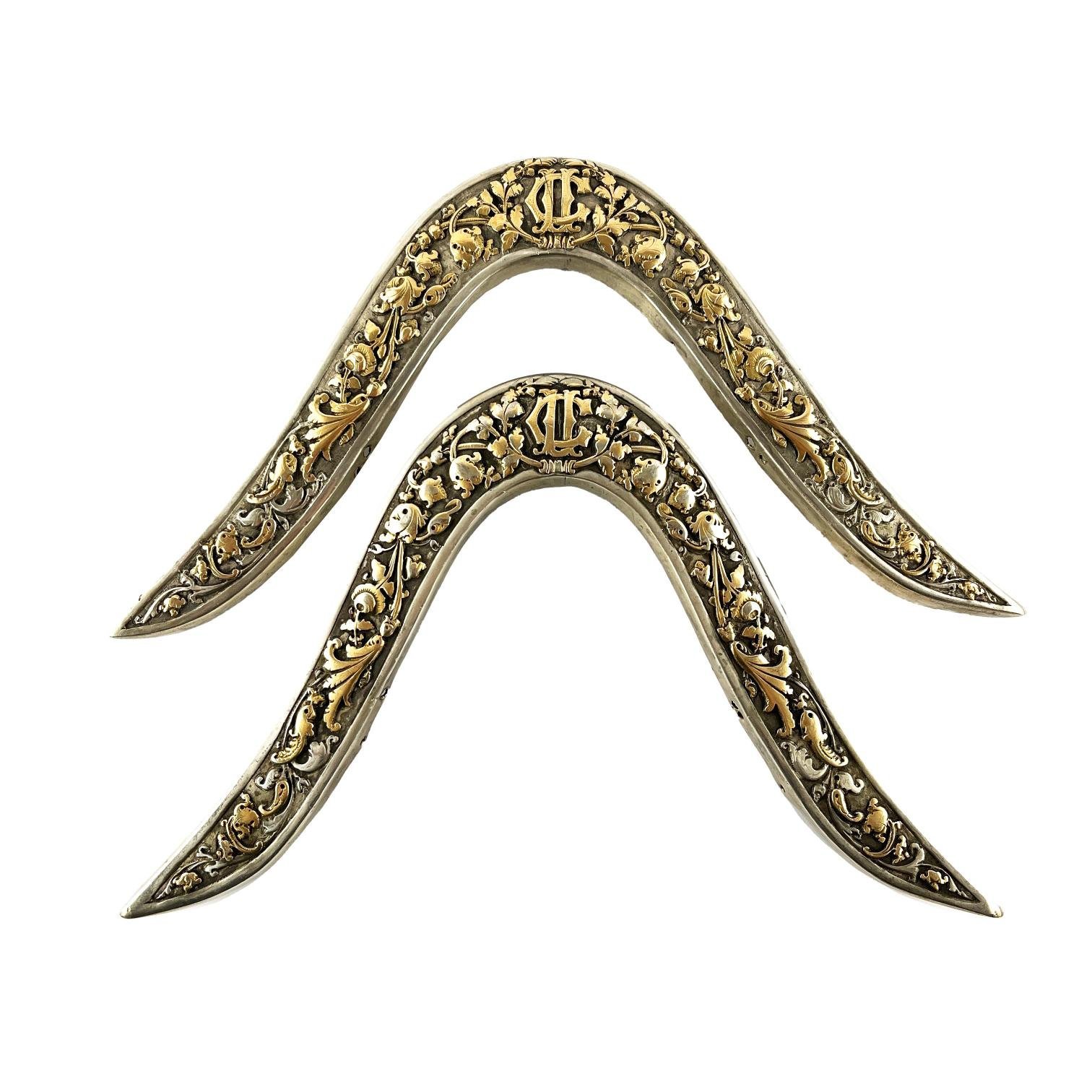 Cabezadas en plata y oro