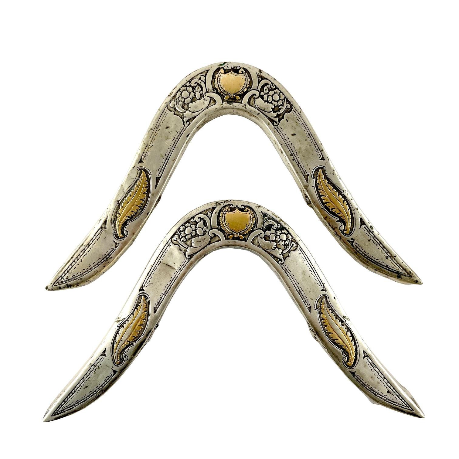 Cabezadas en plata y oro