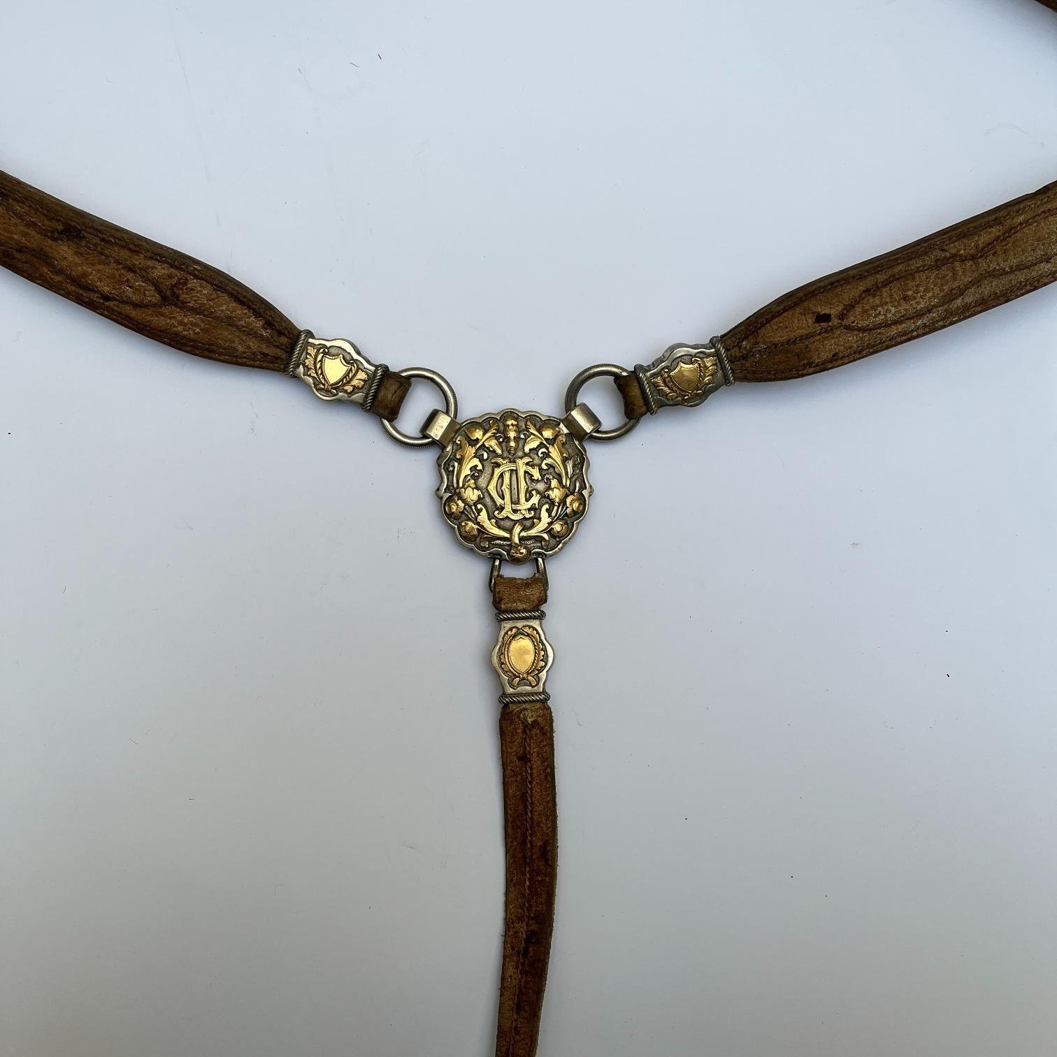 Pechera con plata y oro