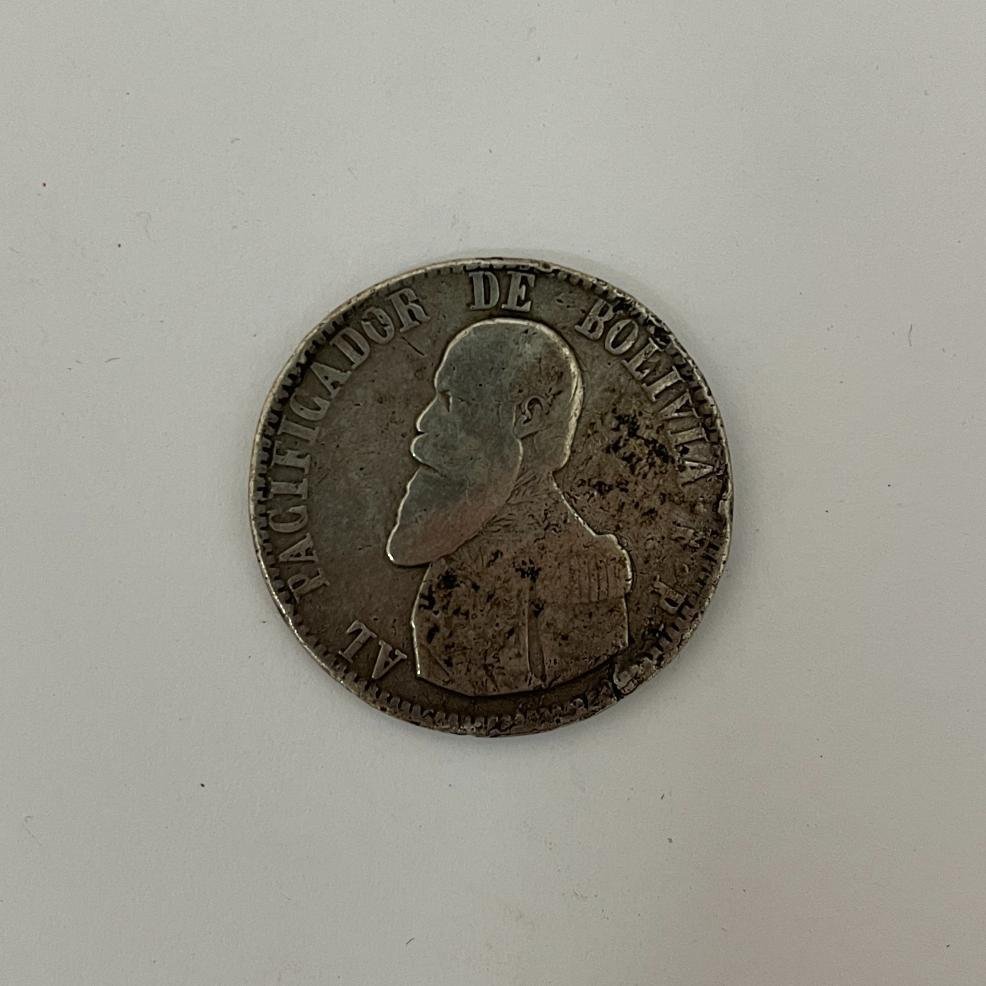 Medalla Bolivia 1865 plata