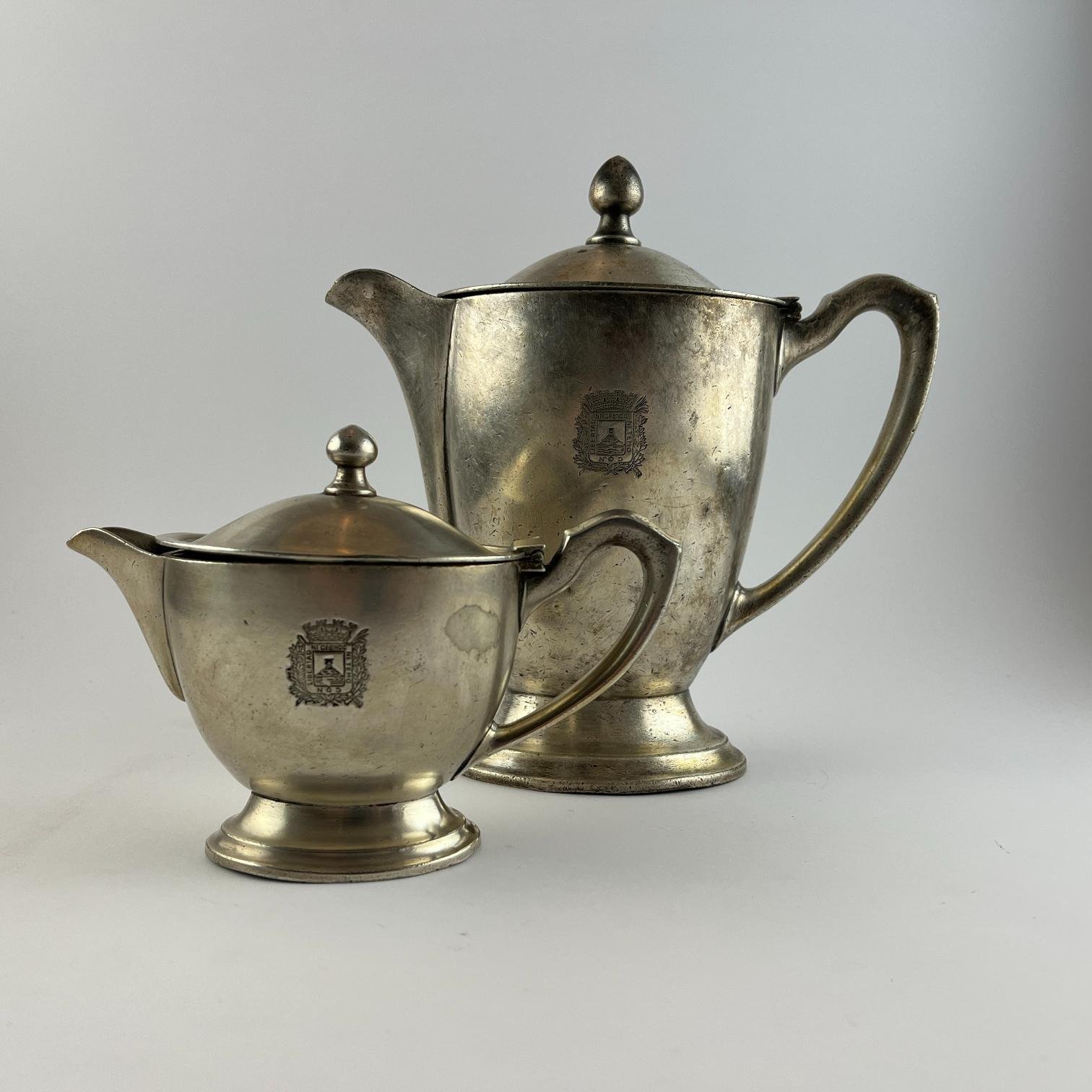 Tetera y cafetera de restaurant escudo Intendencia Municipal de Montevideo - Imagen 2