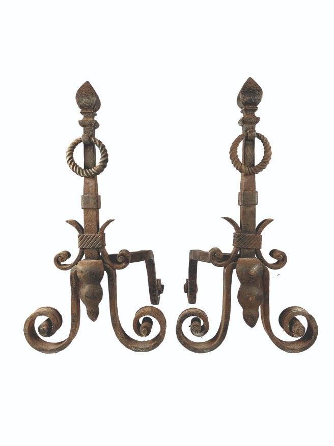 Par de morillos en hierro