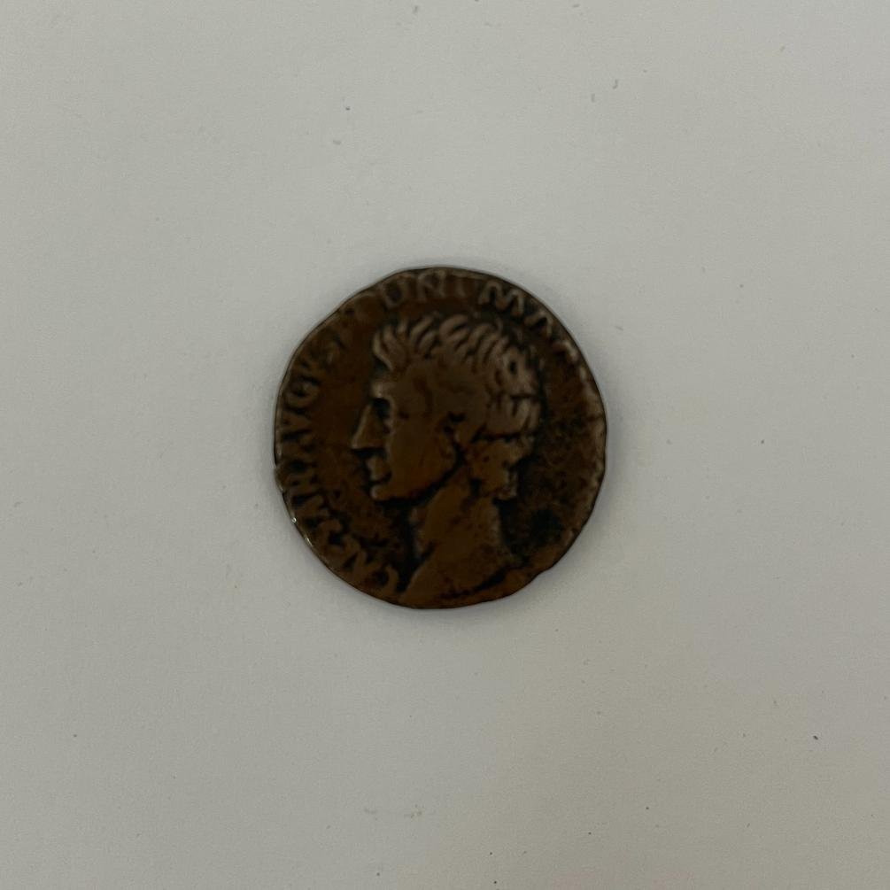 Moneda Imperio Romano 7 d.C. cobre