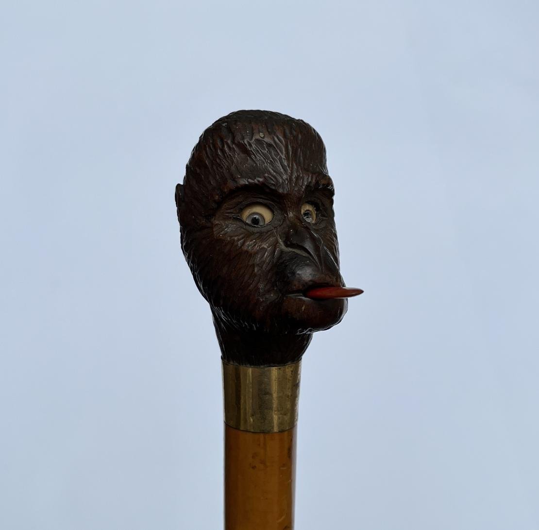 Baston inglés cabeza de mono articulada - Imagen 3