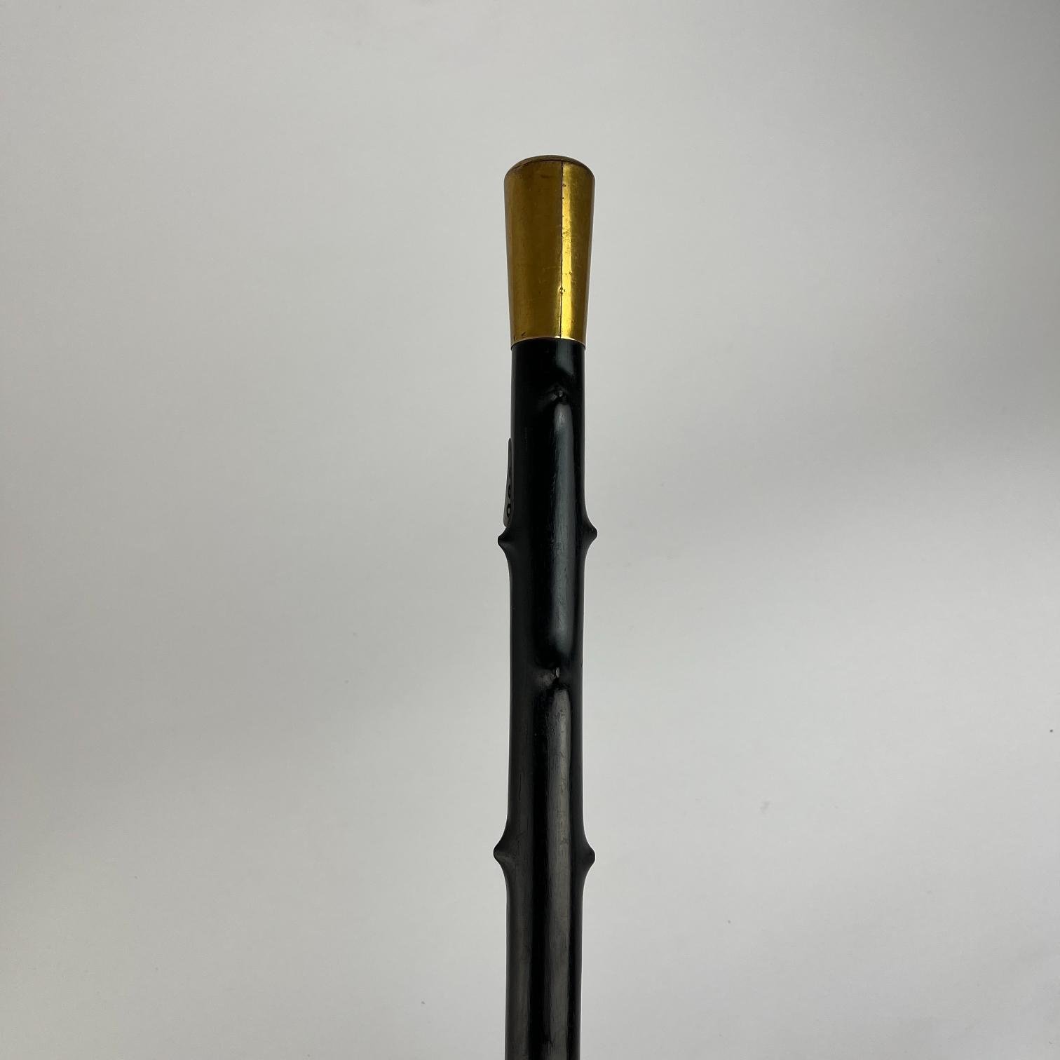 Bastón cabo enchapado en oro
