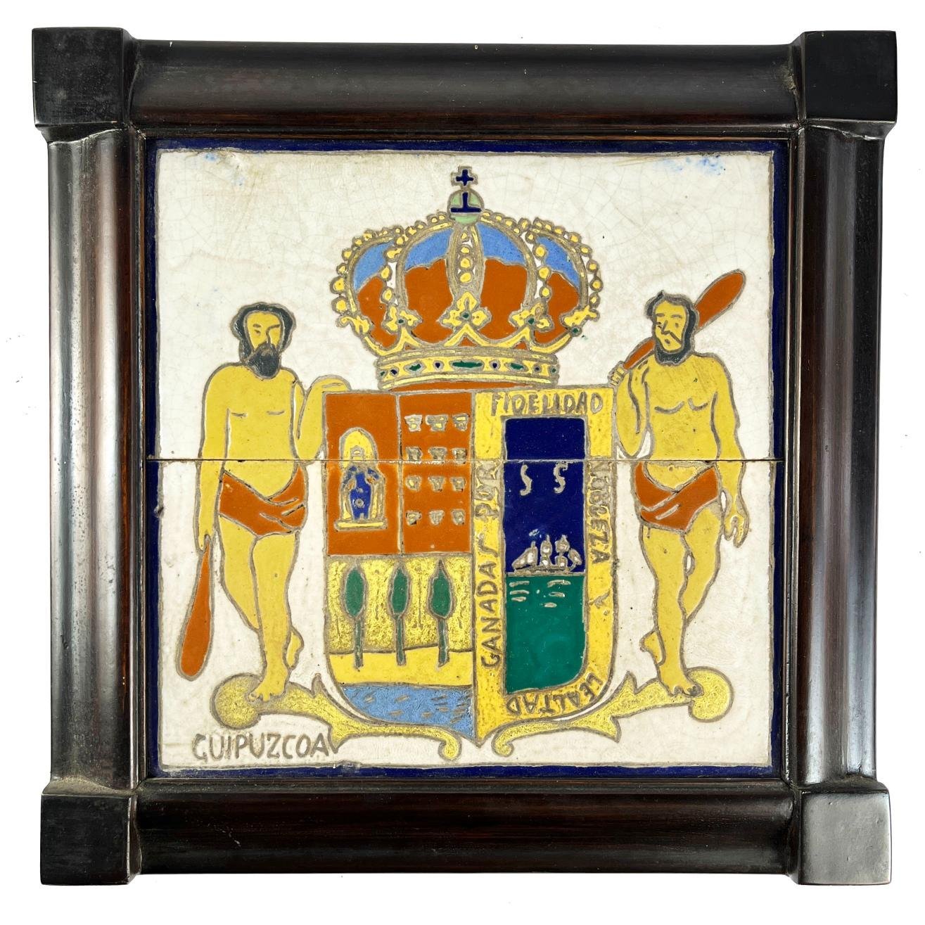 Azulejo español Escudo de armas de Guipúzoa