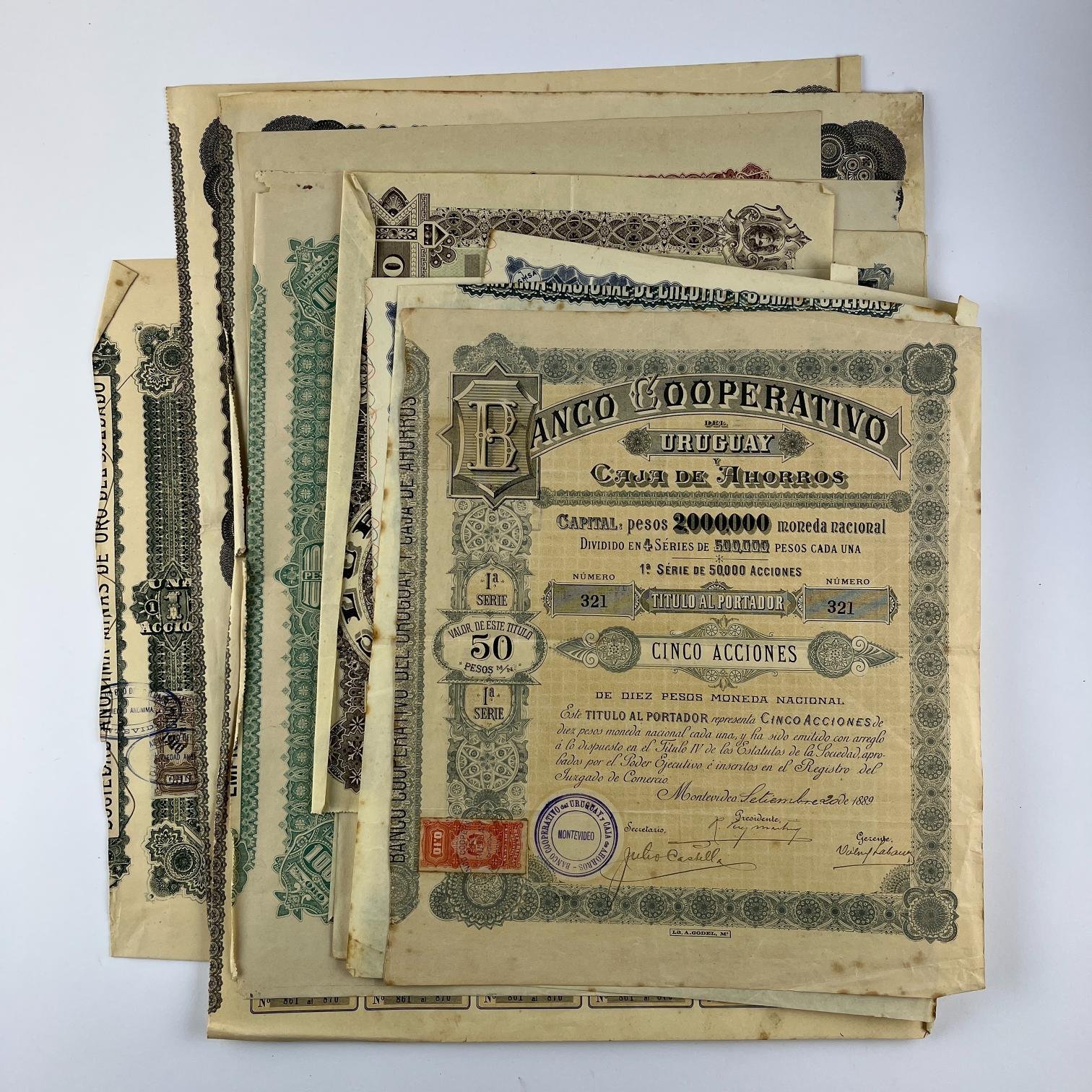 14 acciones uruguayas y argentinas