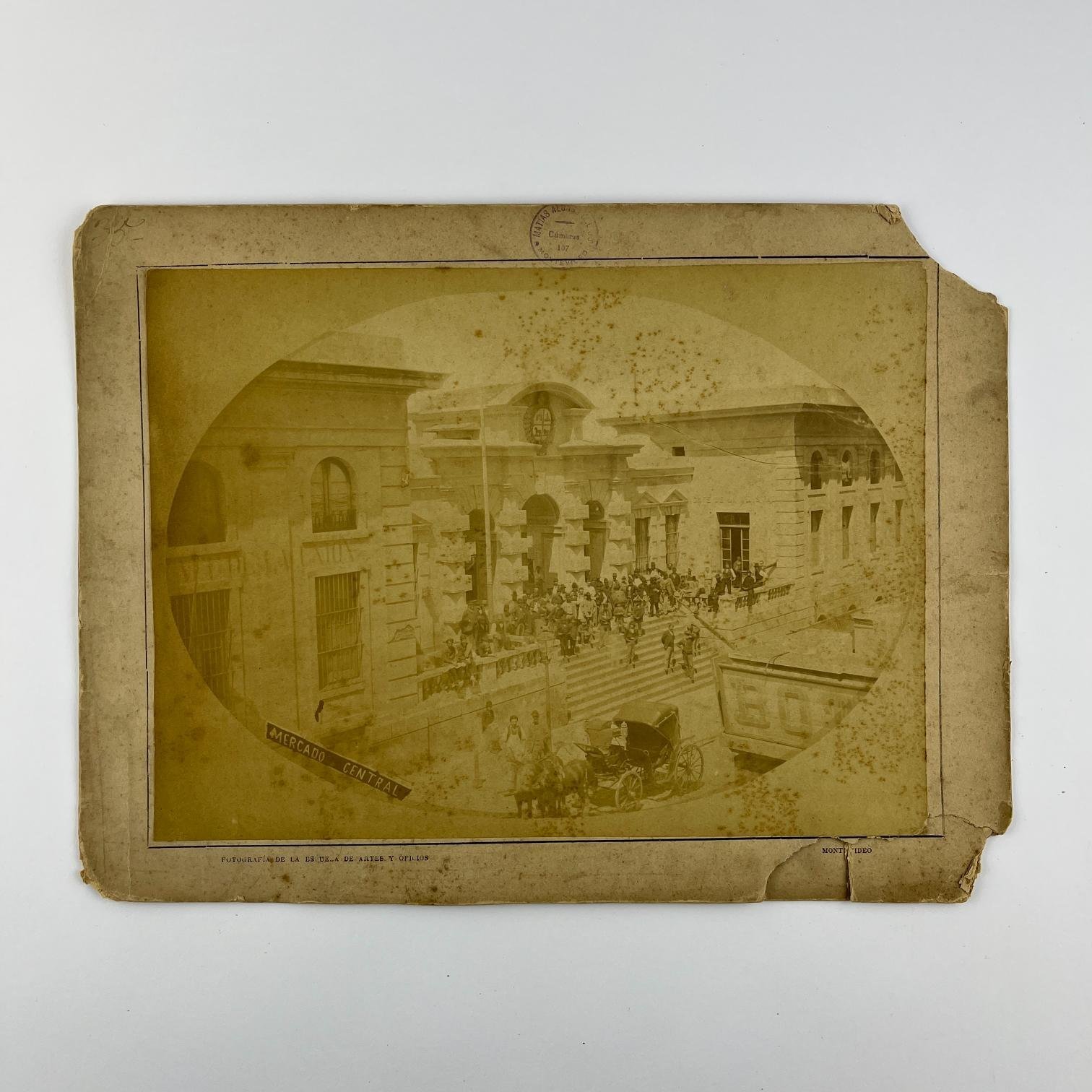 Fotografía Mercado Central de Montevideo 1880