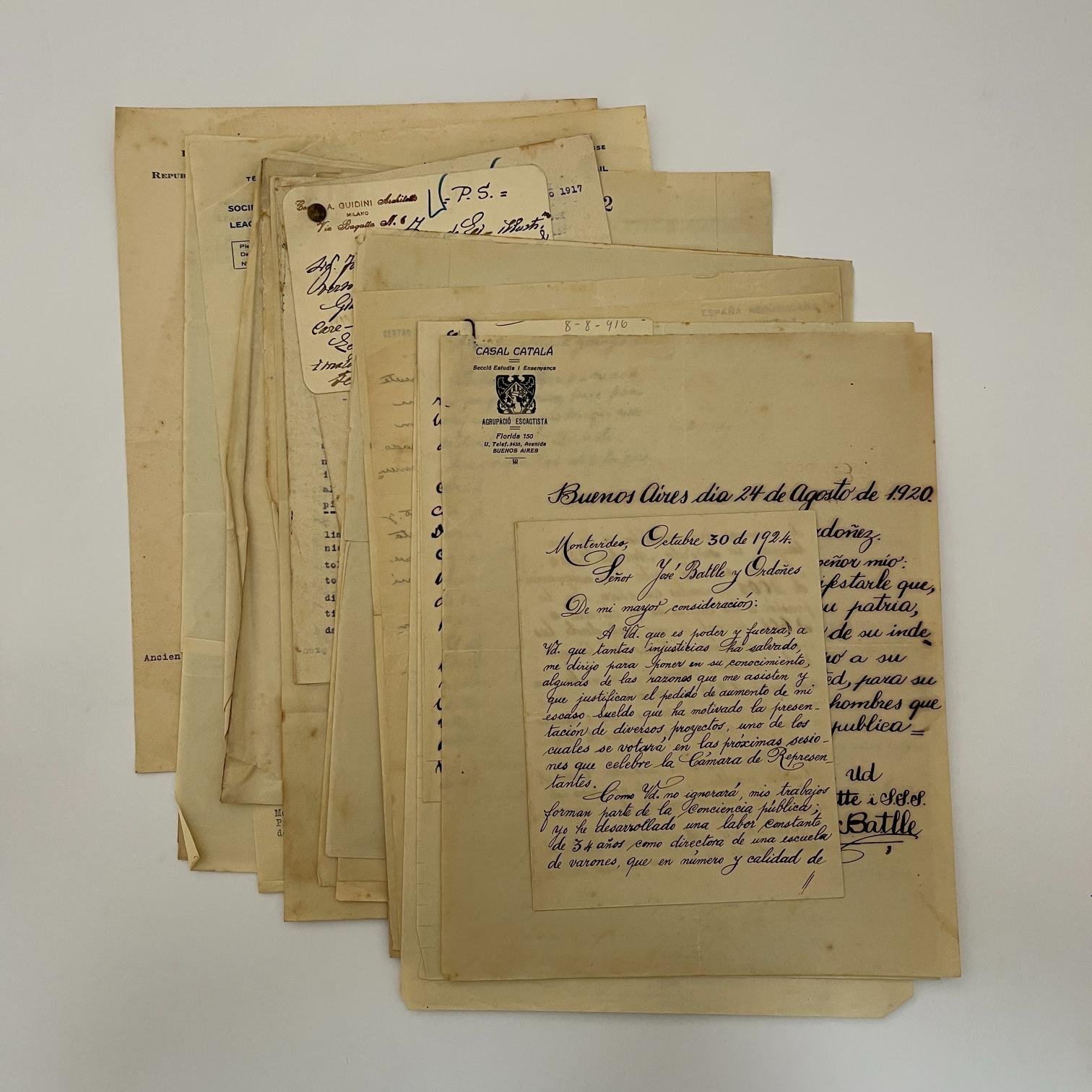 Correspondencia José Batlle y Ordóñez 1908 a 1928