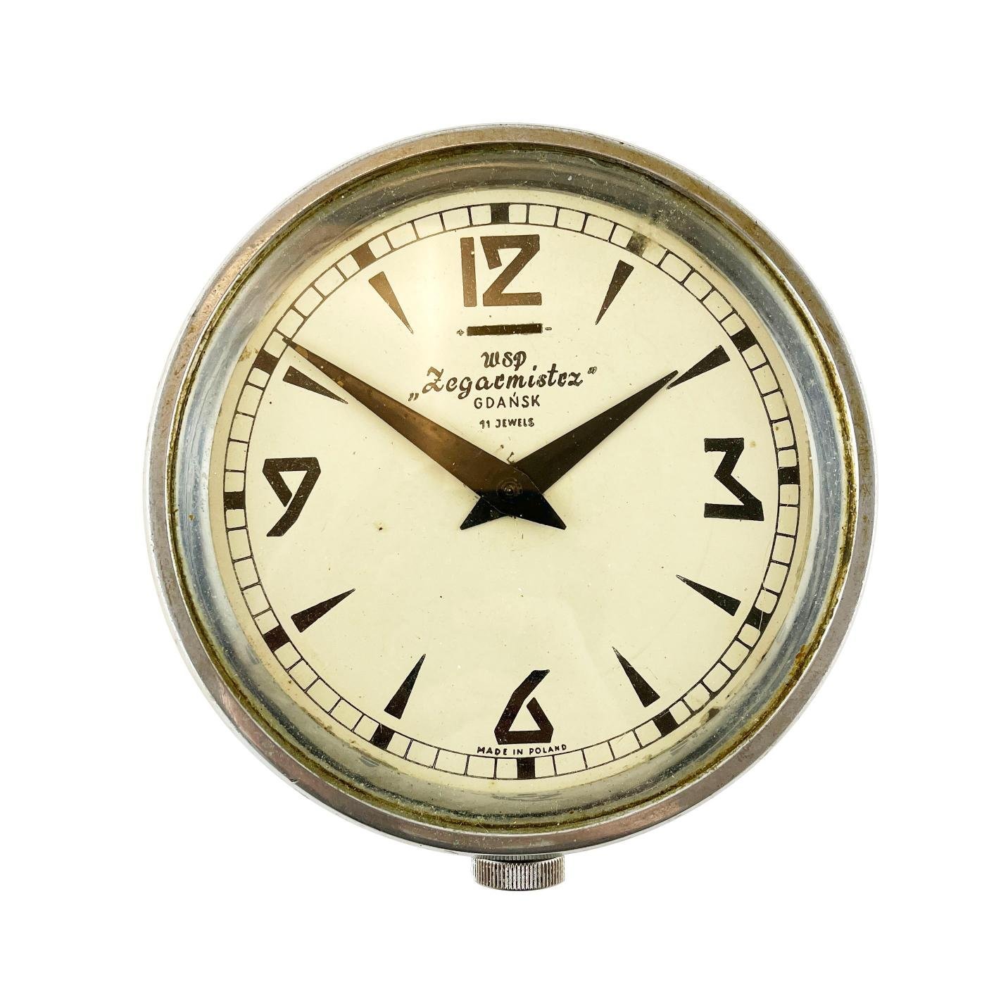 Reloj naval polaco WSP art decó