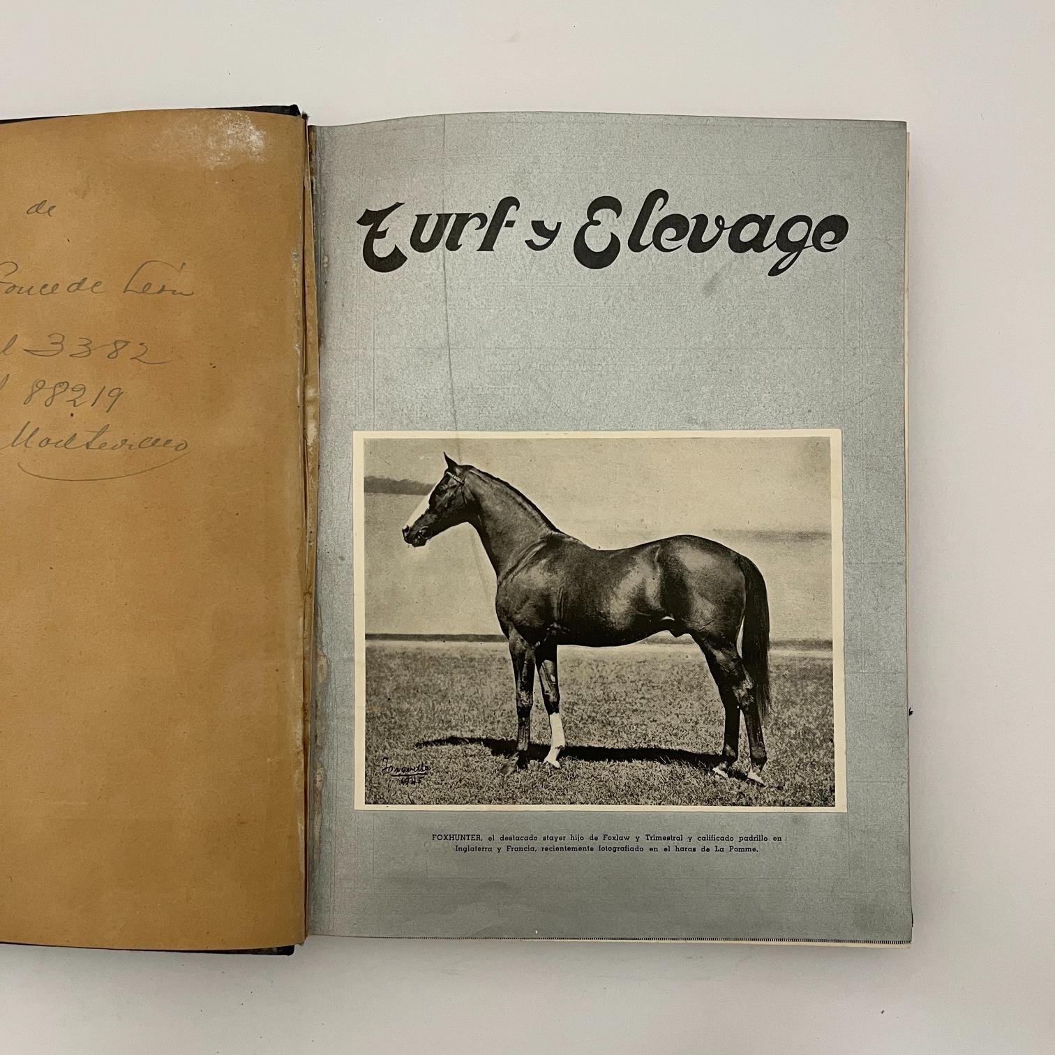 7 revistas Turf y Elevage 1945