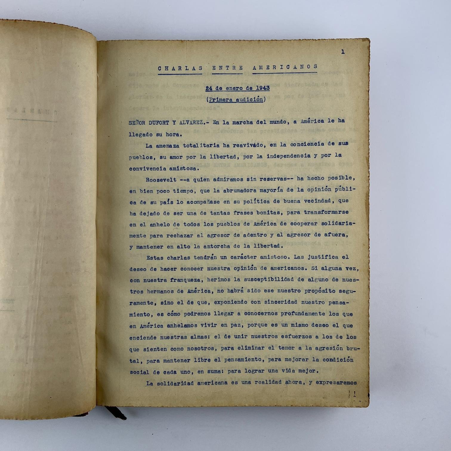 Charlas entre Americanos, 1943 versión taquigráfica del programa de Radio Ariel de Luis Batlle Berres - Imagen 3