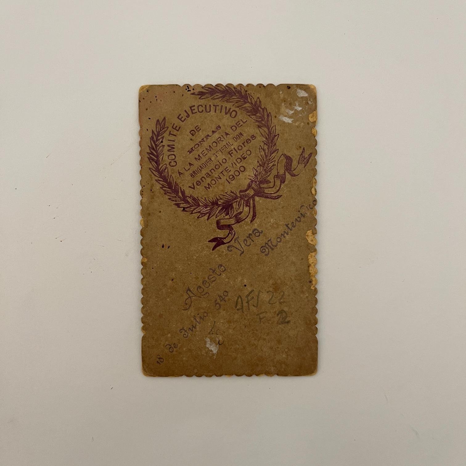 Carte de visite Venancio Flores - Imagen 2