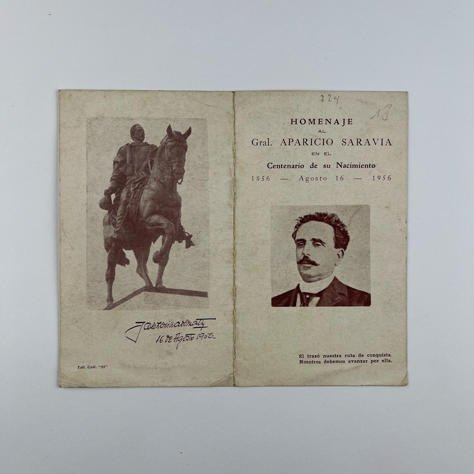 9 piezas relativas a Aparicio Saravia