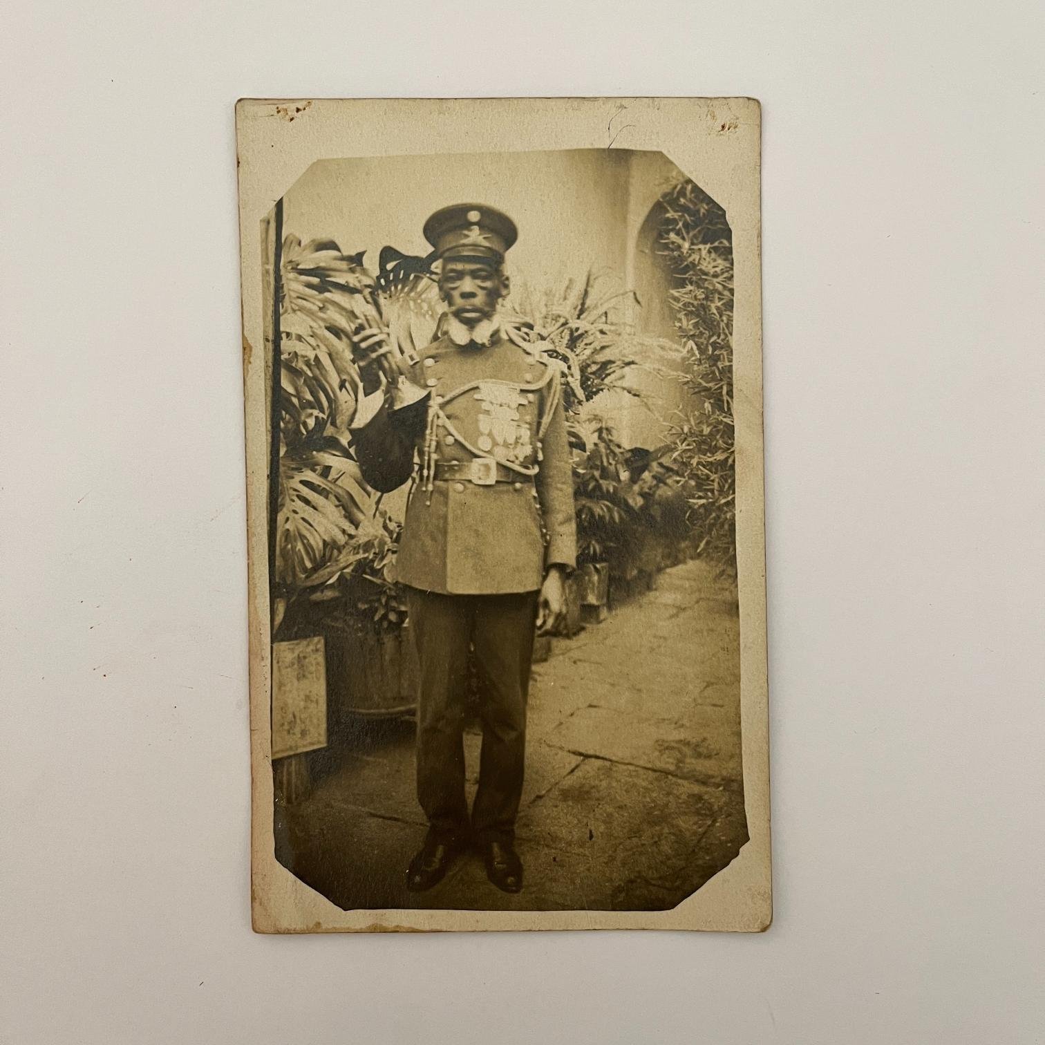 Fotopostal Juan Rodríguez Camunda, clarinete de Aparicio Saravia