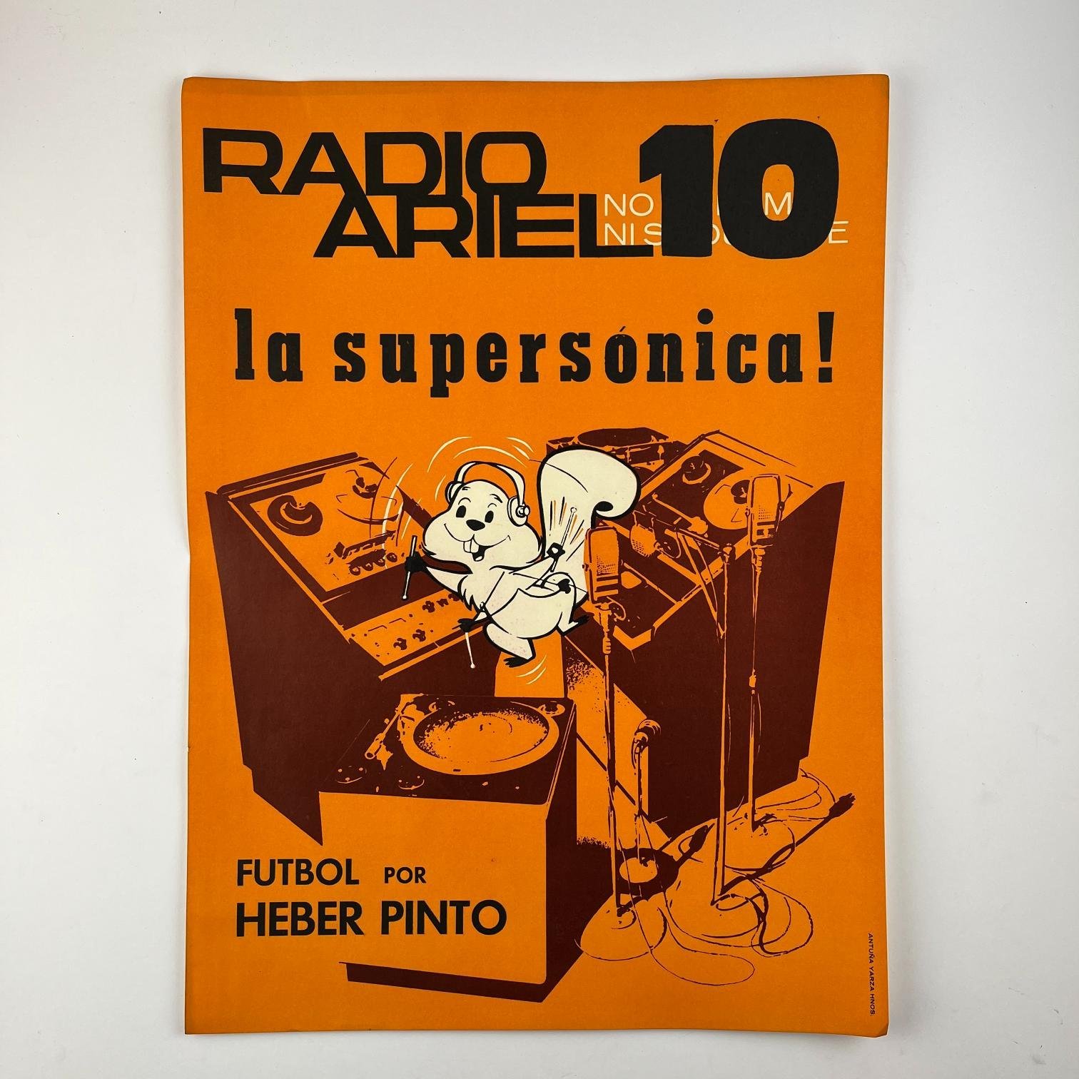 Afiche Radio Ariel de Luis Batlle Berres