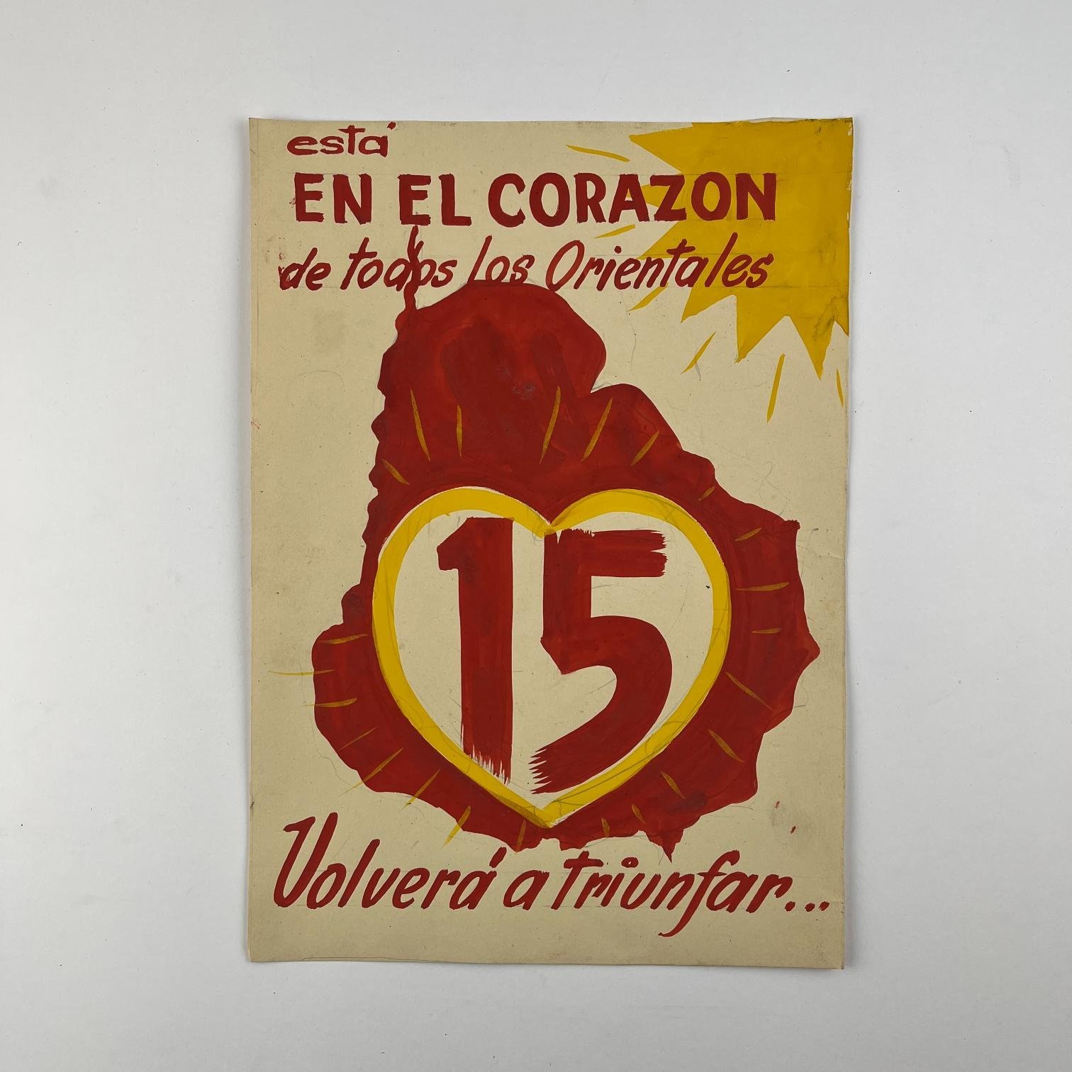 4 bocetos electorales Lista 15