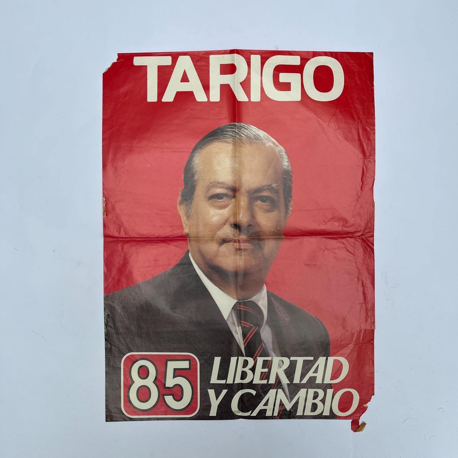 Afiche electoral Enrique Tarigo 1984
