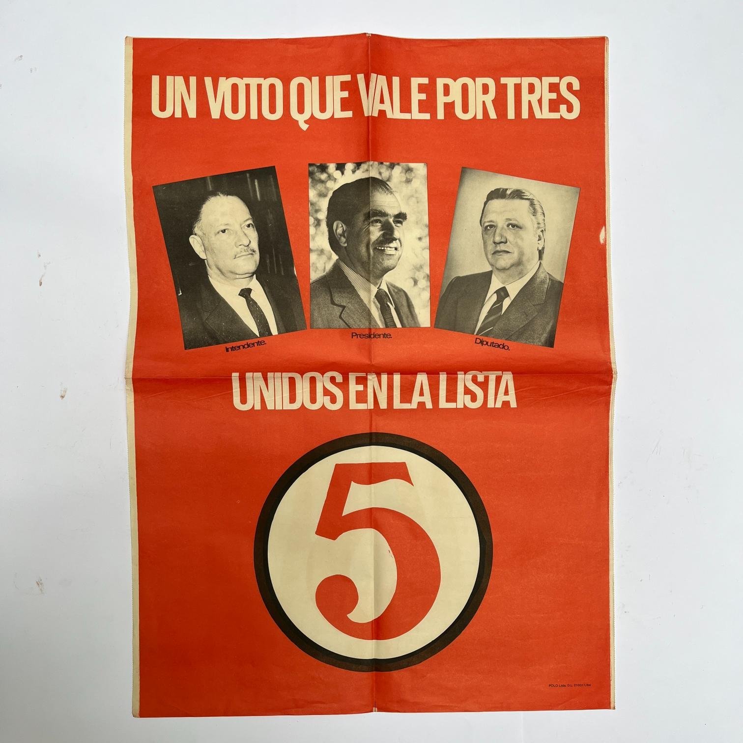 8 Afiches electorales Partido Colorado 1984 - Imagen 5