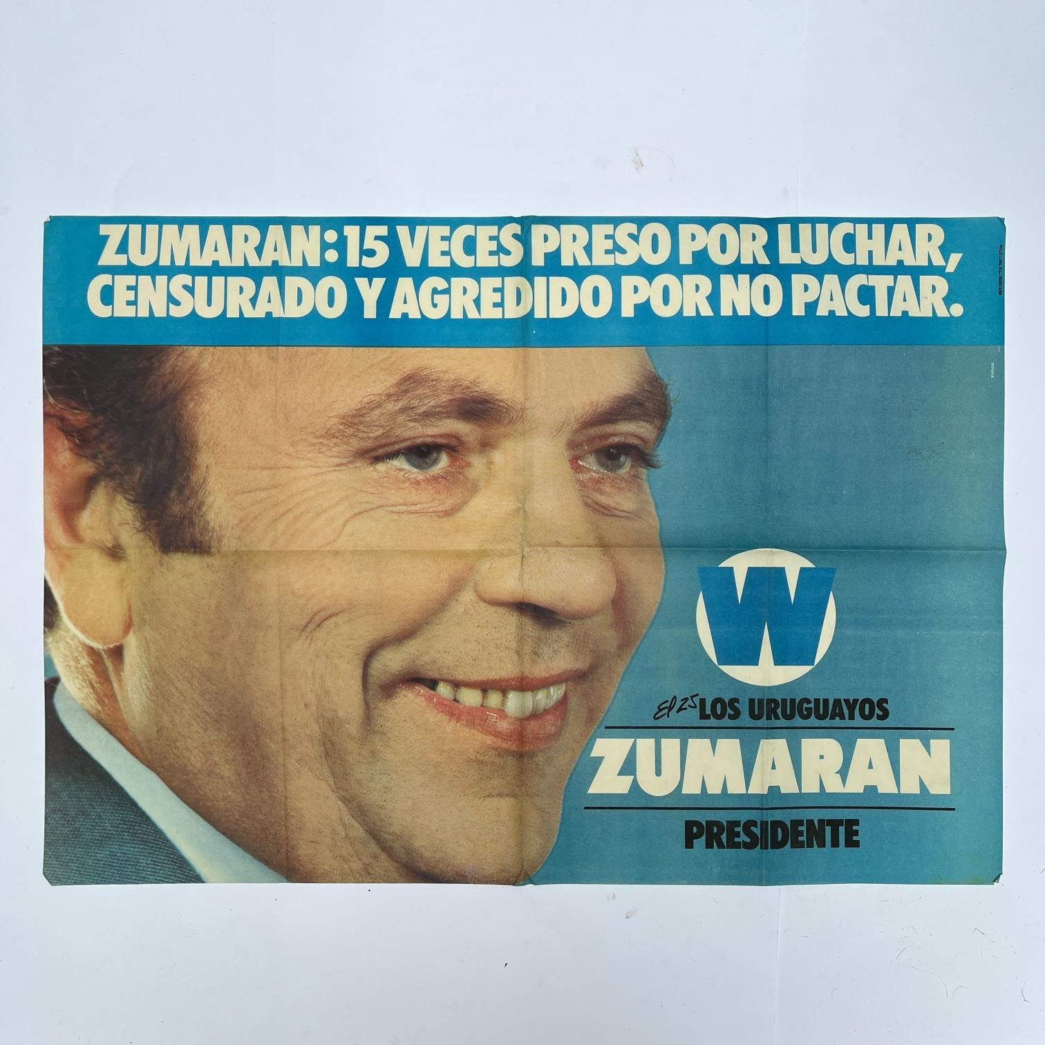 Afiche electoral Zumarán 1984