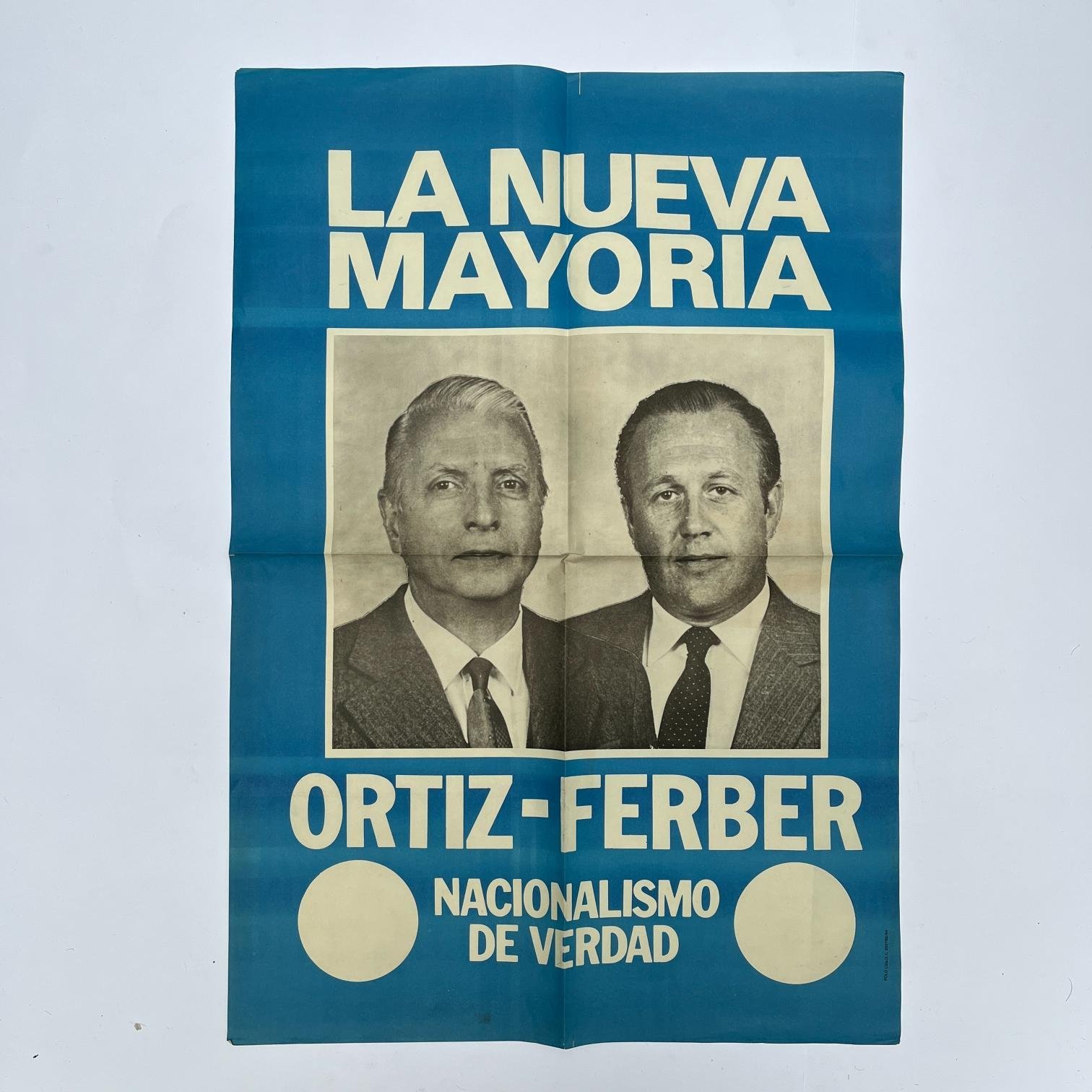 3 afiches electorales Dardo Ortiz 1984