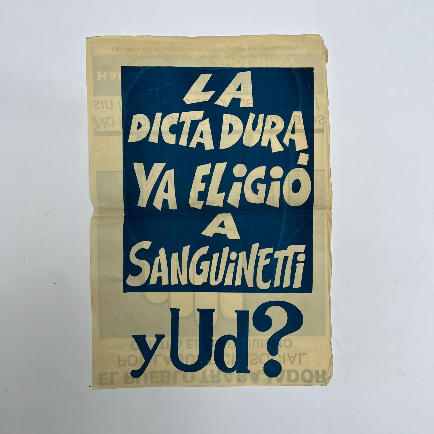 7 afiches electorales Partido Nacional 1984 - Imagen 5