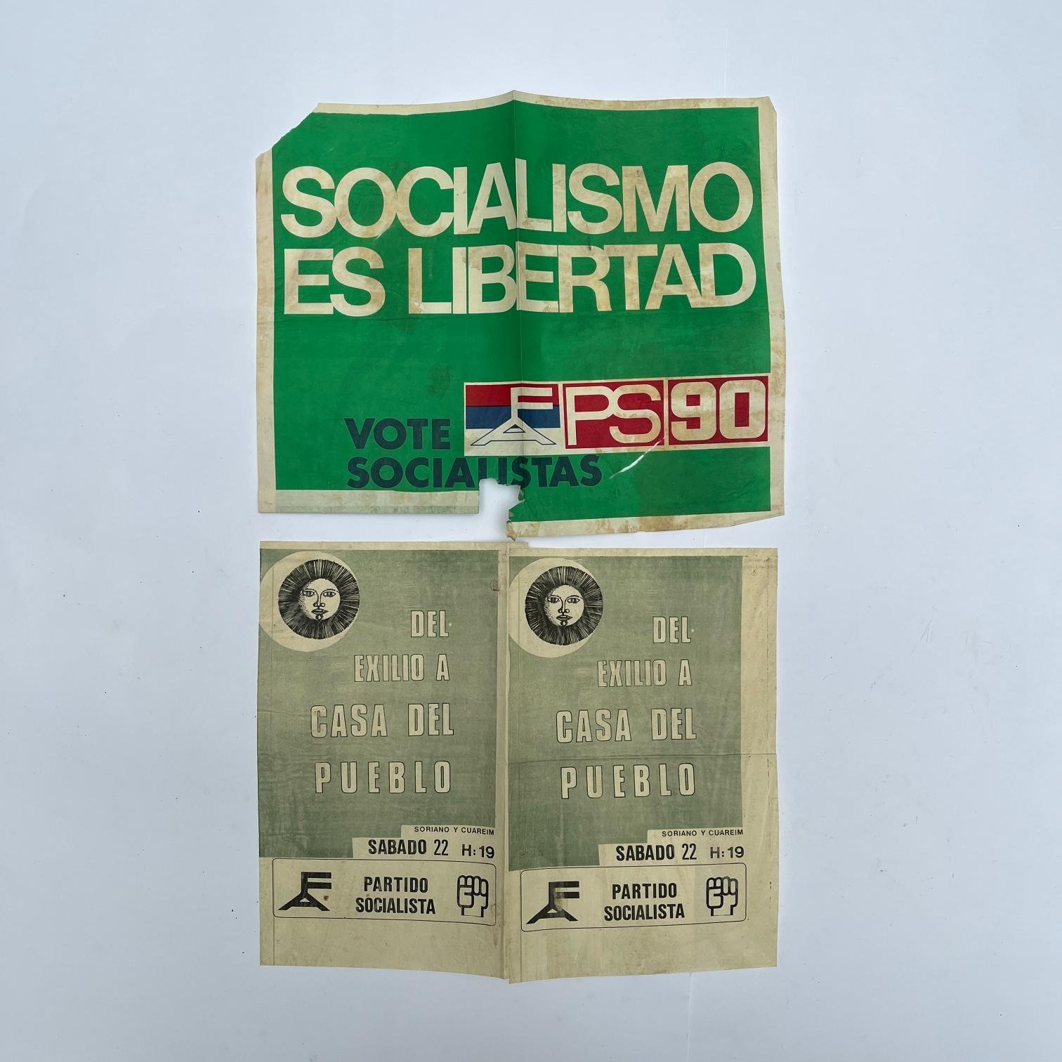 6 afiches electorales Partido Socialista 1984 - Imagen 3