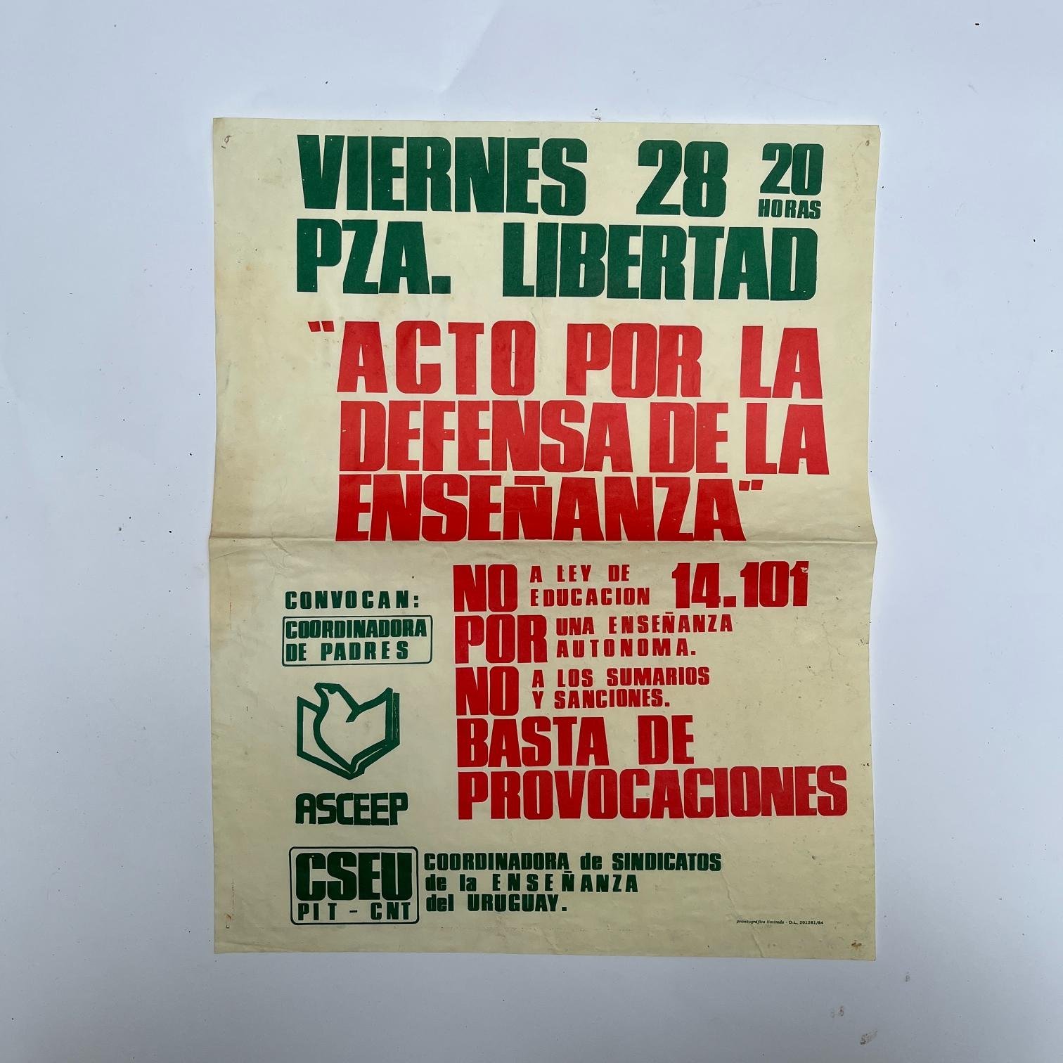 18 afiches electorales Frente Amplio 1984 - Imagen 6