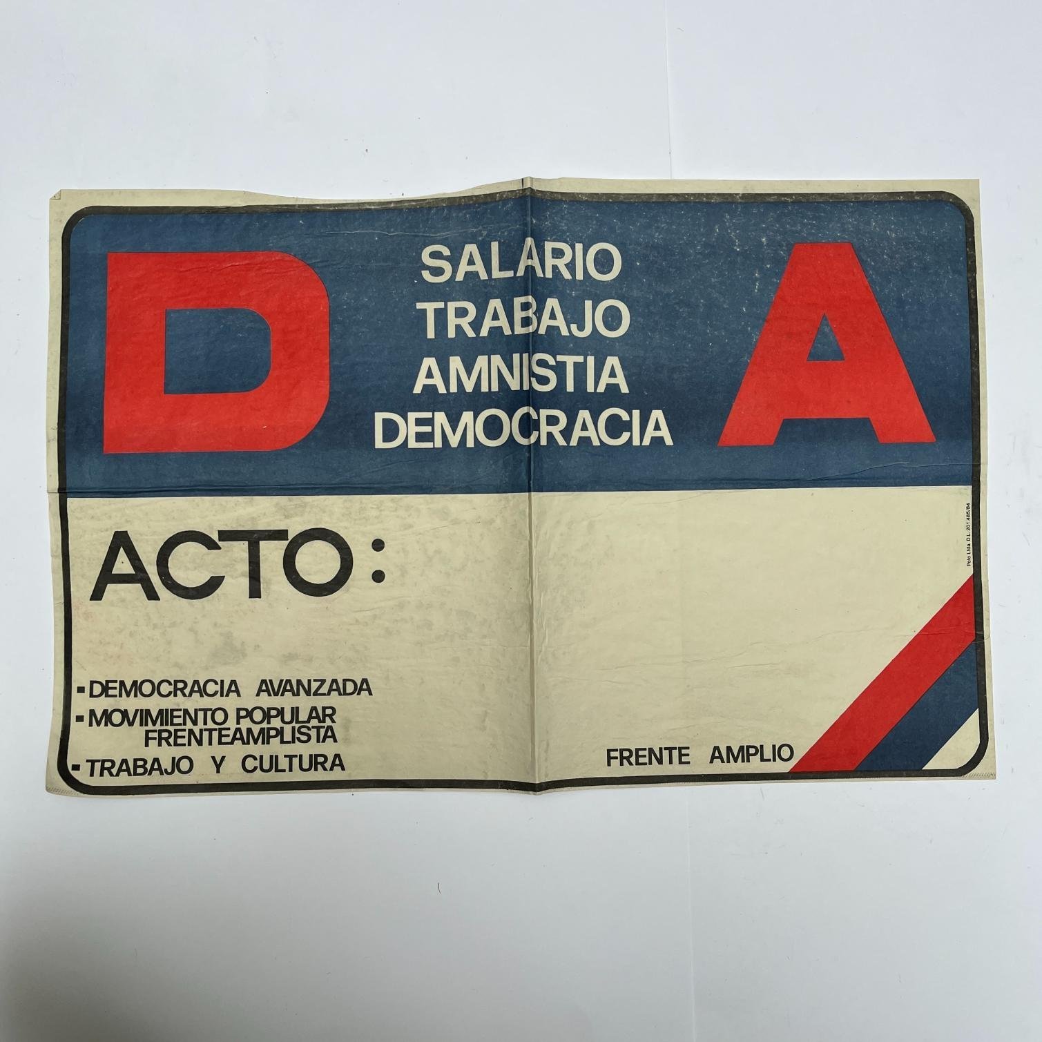 13 afiches electorales Democracia Avanzada (Partido Comunista) 1984 - Imagen 6