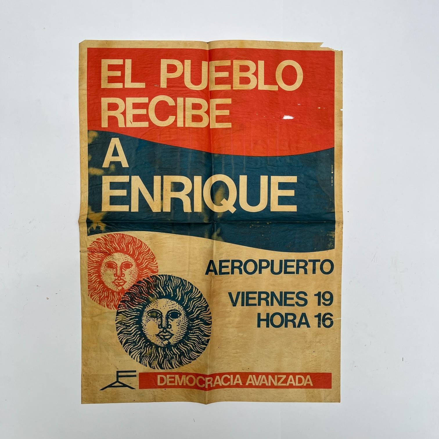 13 afiches electorales Democracia Avanzada (Partido Comunista) 1984 - Imagen 12